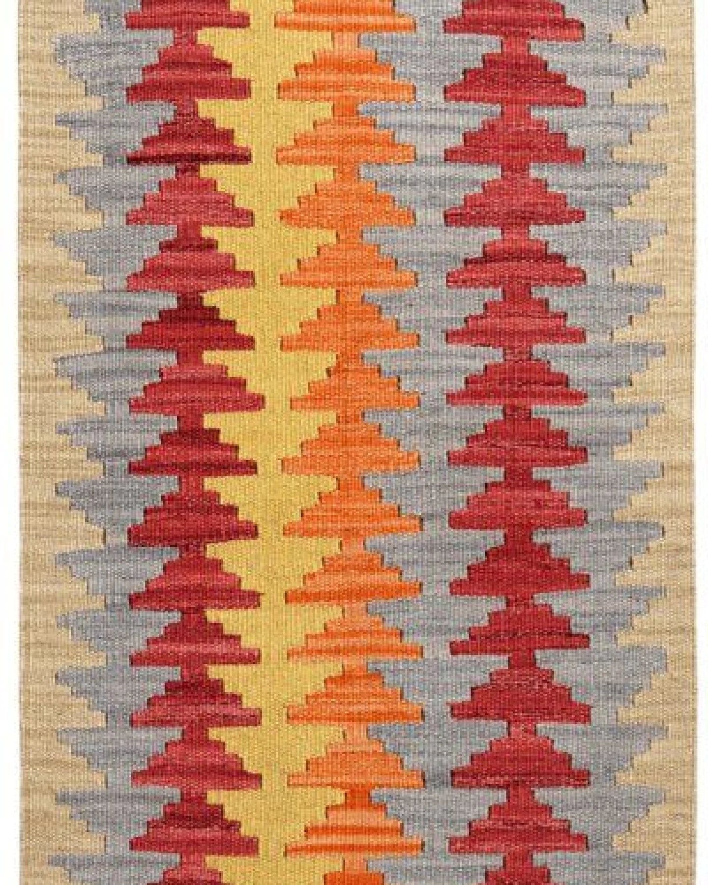 Kelim Gashgai Mehrfarbig „Rugtales“ aus Schurwolle, 62x90 cm – Ansicht 3