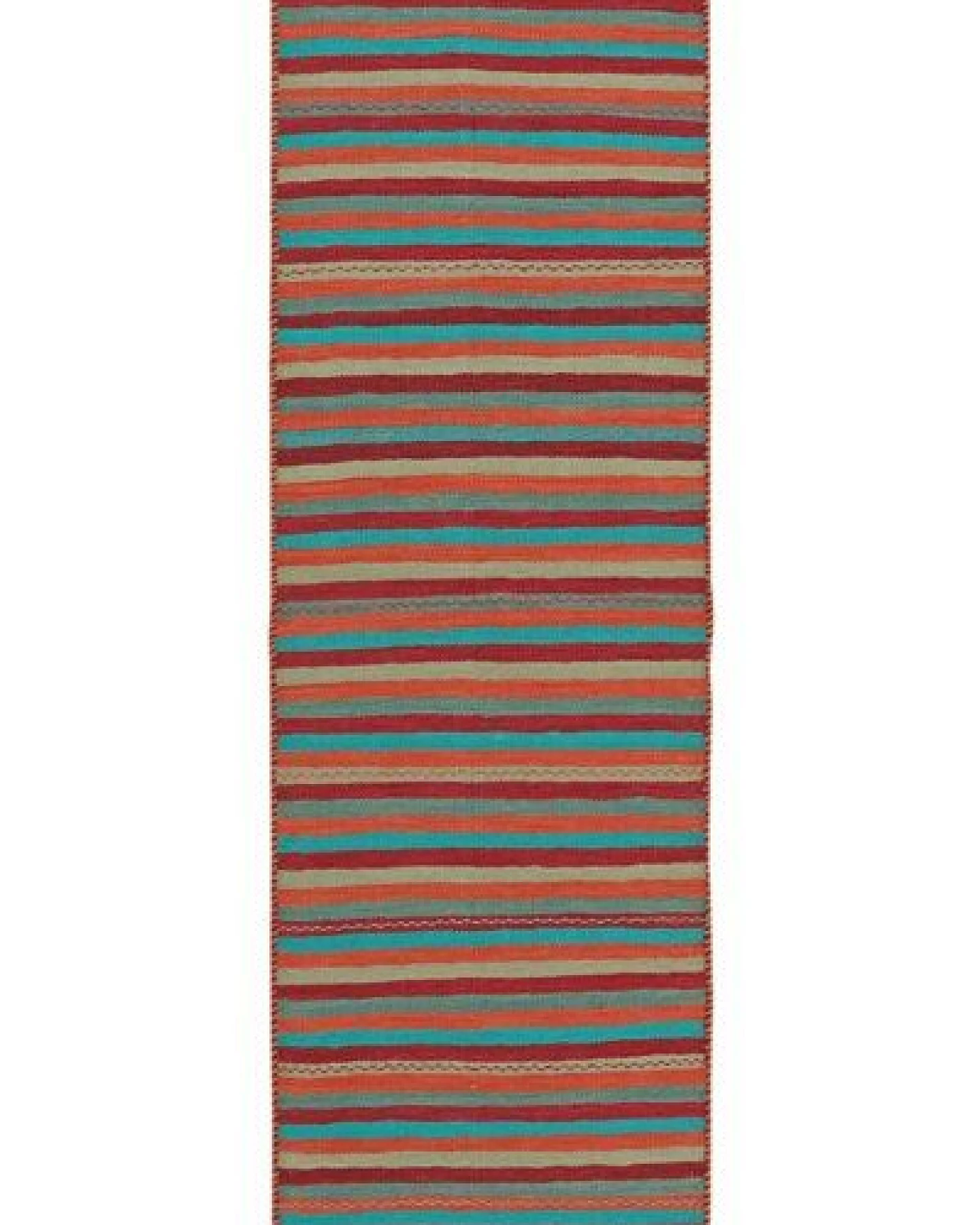 Kelim Gashgai Mehrfarbig „Rugtales“ aus Schurwolle, 63x195 cm – Ansicht 3