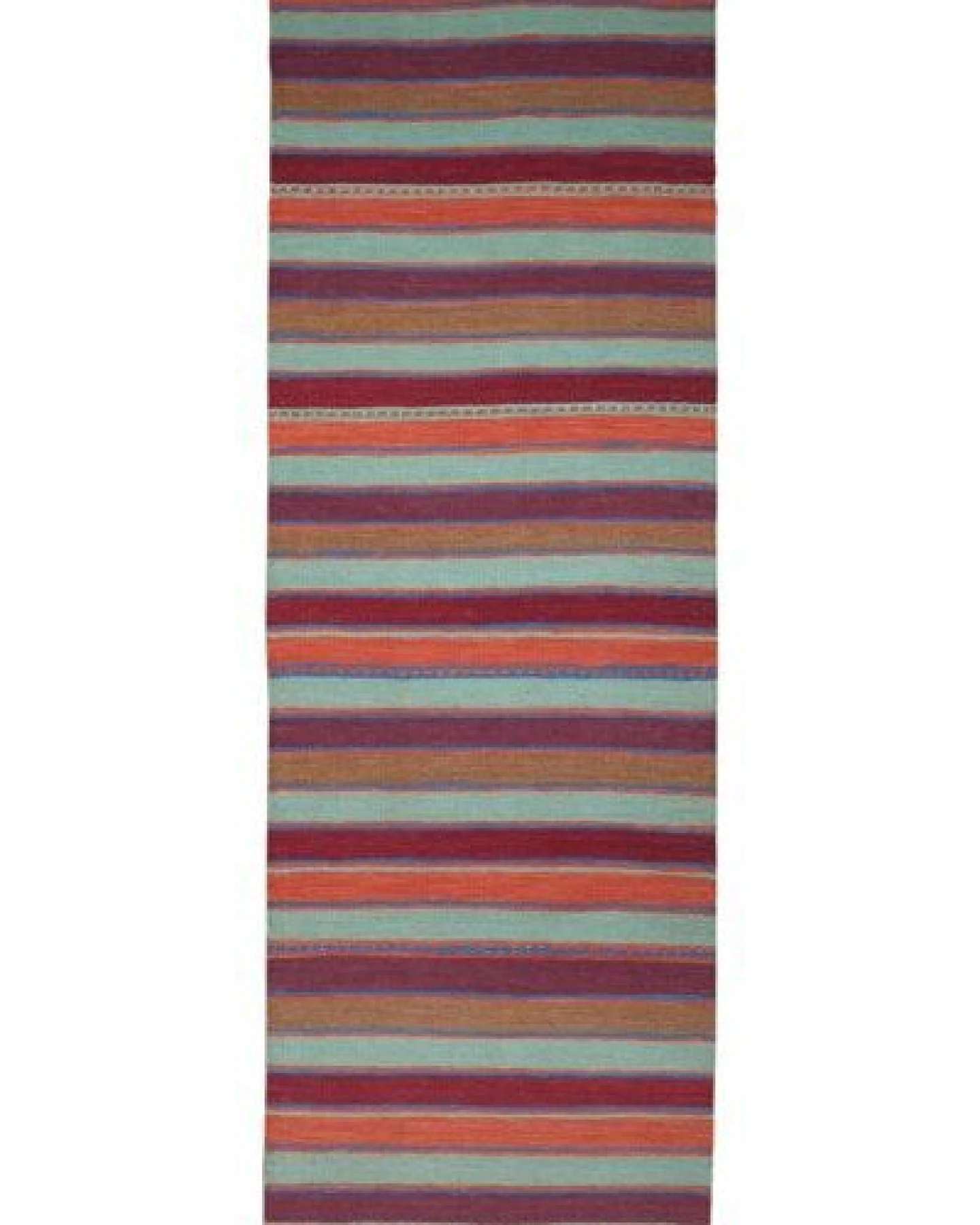Kelim Gashgai Mehrfarbig „Rugtales“ aus Schurwolle, 64x203 cm – Ansicht 3