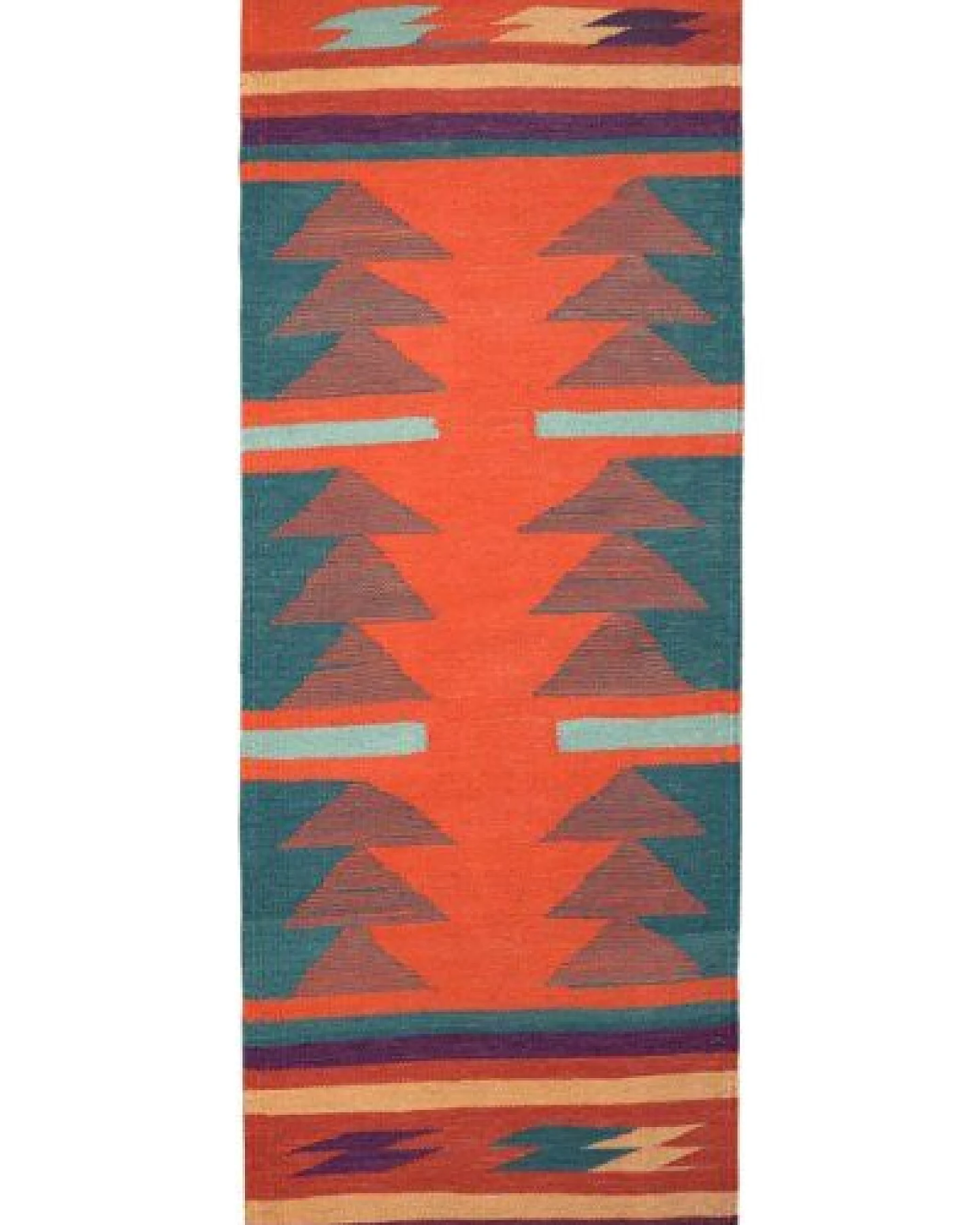 Kelim Gashgai Mehrfarbig „Rugtales“ aus Schurwolle, 67x191 cm – Ansicht 3