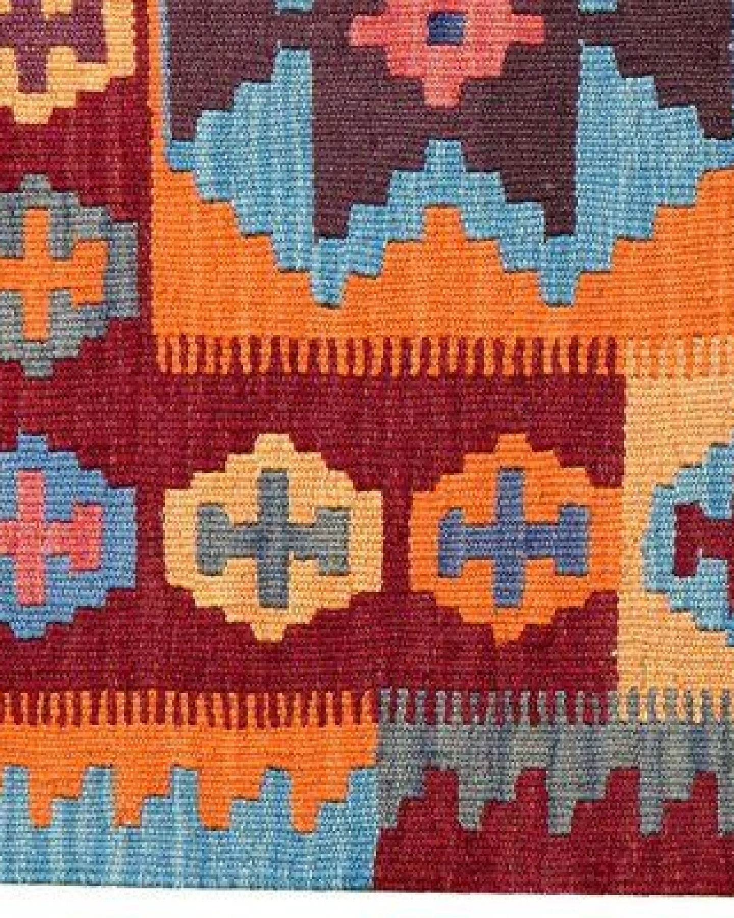 Kelim Gashgai Mehrfarbig „Rugtales“ aus Schurwolle, 84x129 cm – Ansicht 4