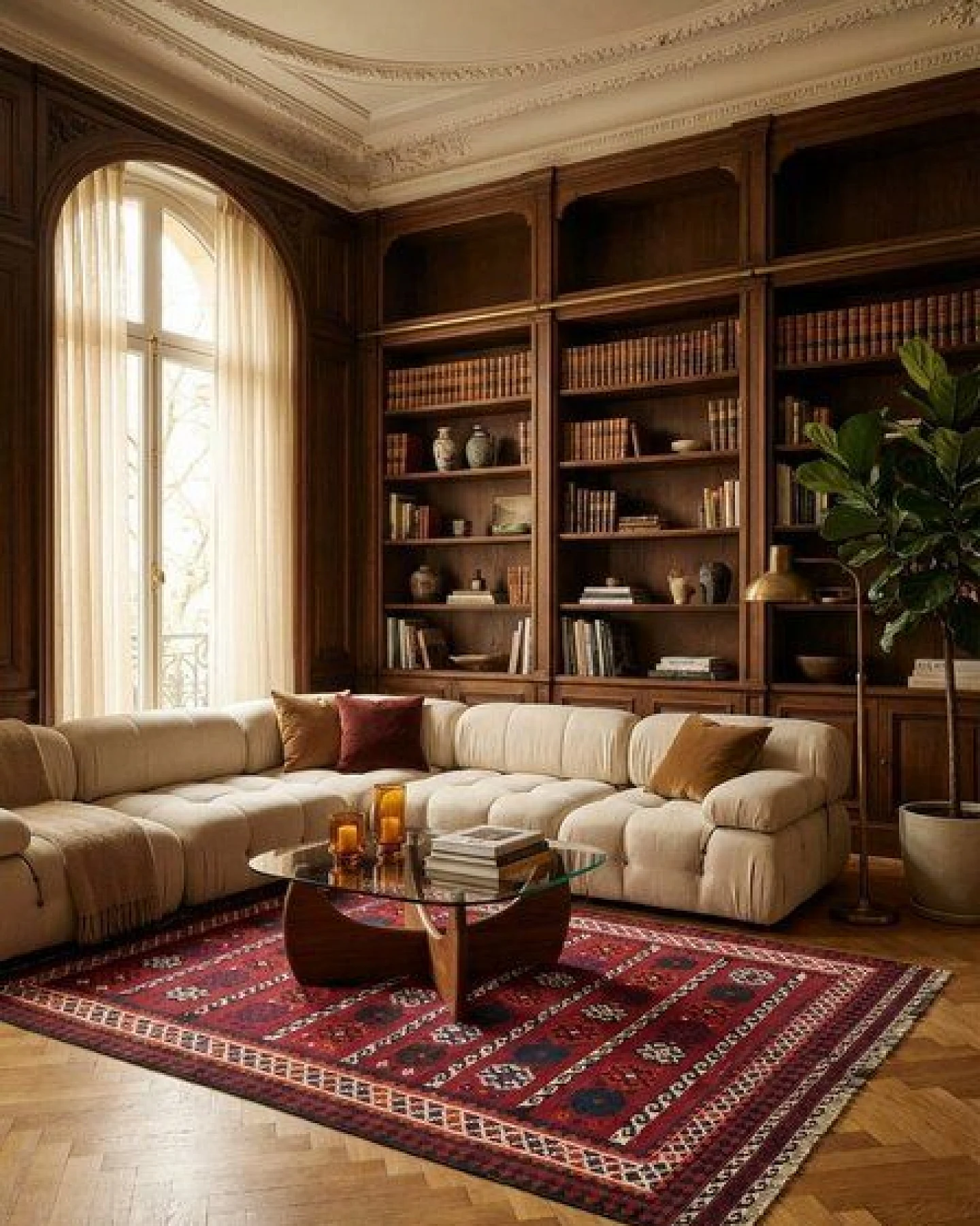 Kelim Gashgai Old Rot „Rugtales“ aus Schurwolle, 160x258 cm – Ansicht 2
