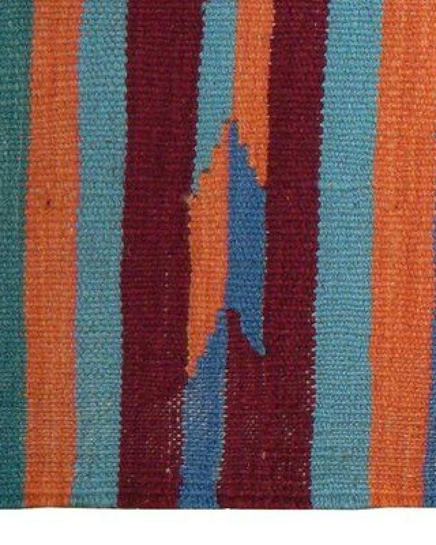 Kelim Gashgai Orange „Rugtales“ aus Schurwolle, 66x201 cm – Ansicht 4