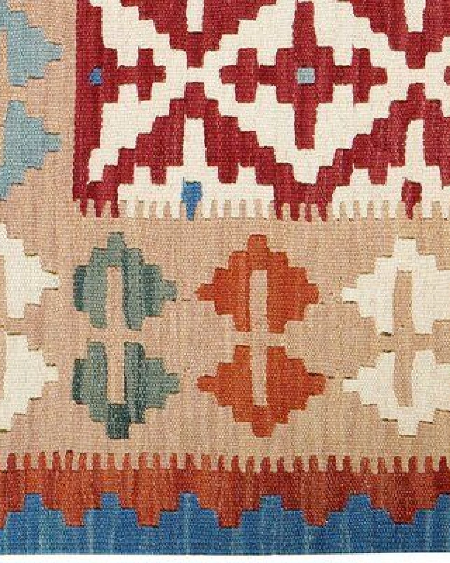 Kelim Gashgai Rot „Rugtales“ aus Schurwolle, 104x146 cm – Ansicht 4