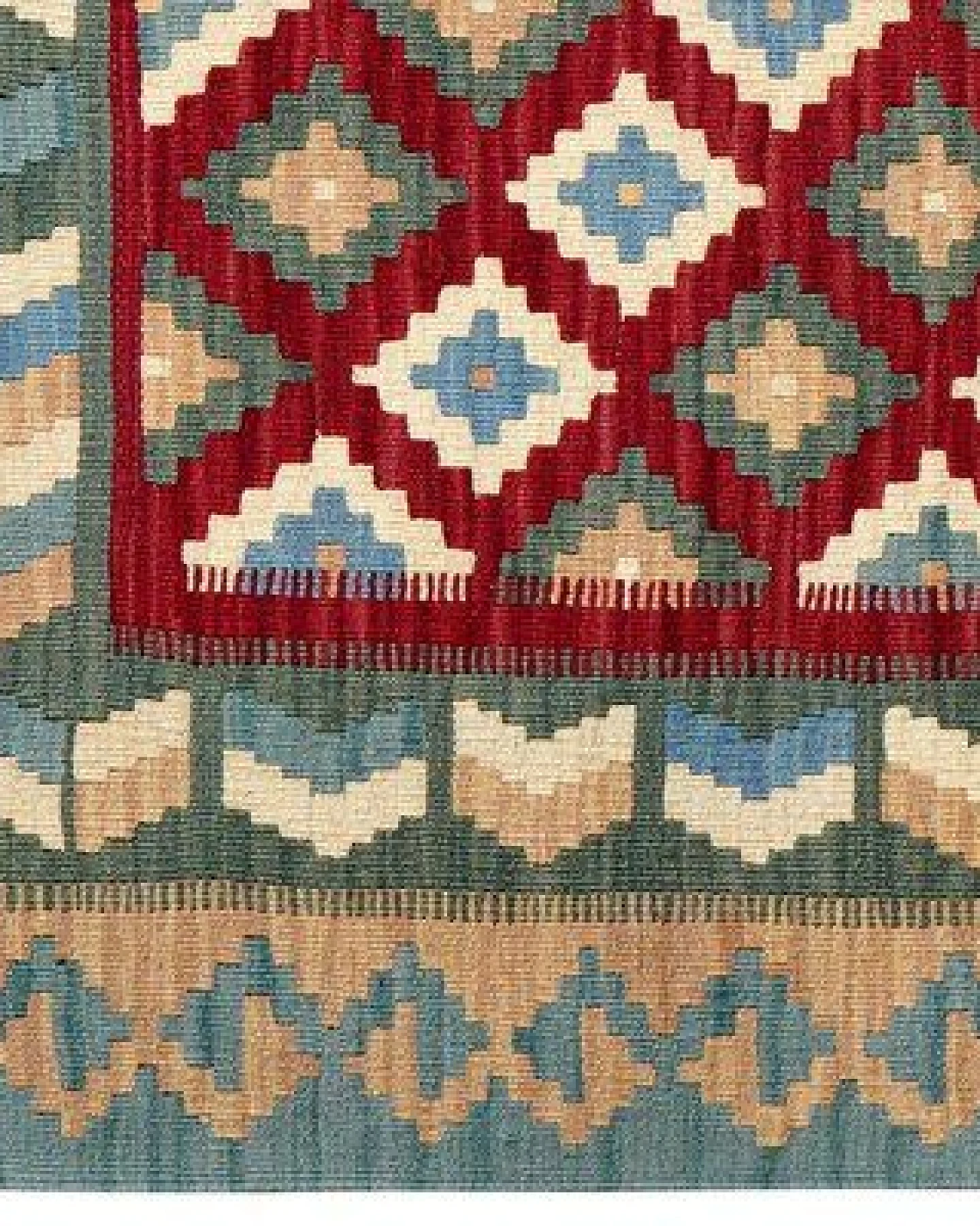 Kelim Gashgai Rot „Rugtales“ aus Schurwolle, 104x153 cm – Ansicht 4