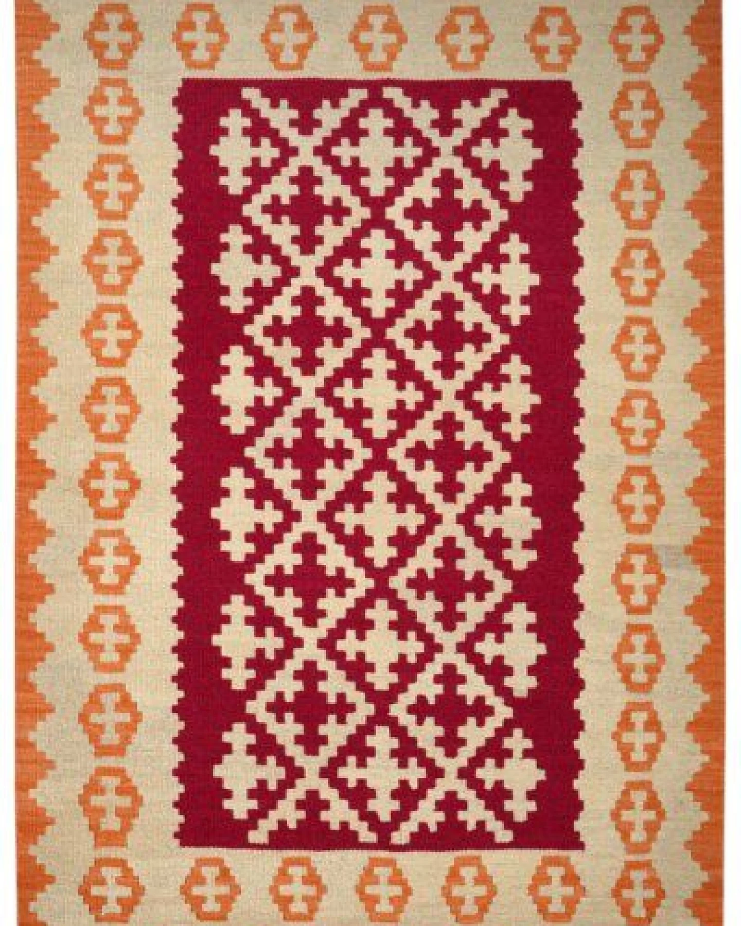Kelim Gashgai Rot „Rugtales“ aus Schurwolle, 105x151 cm – Ansicht 3