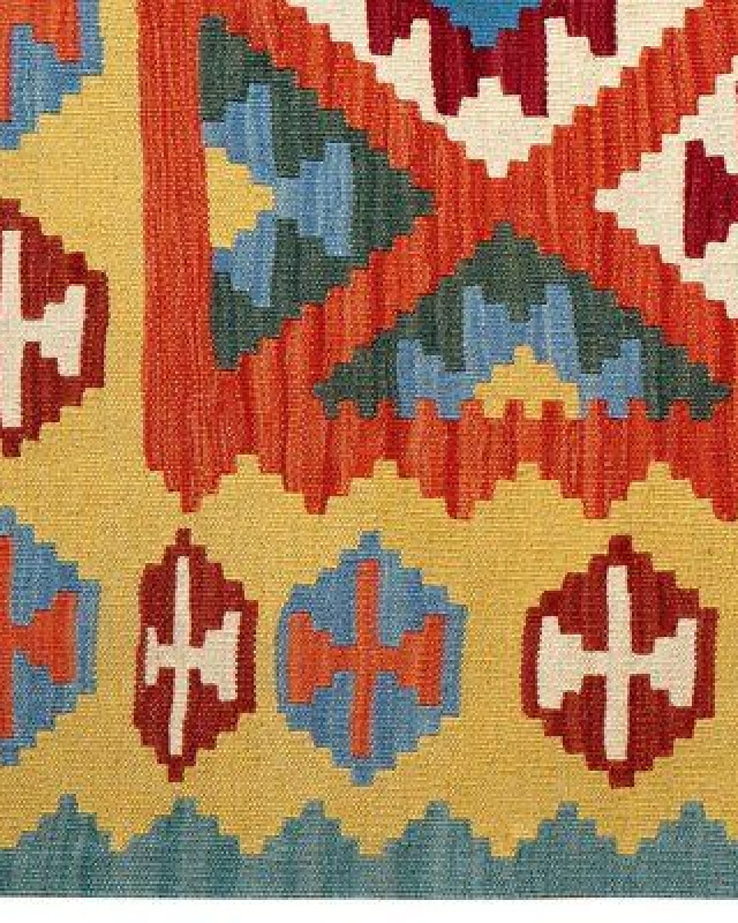Kelim Gashgai Rot „Rugtales“ aus Schurwolle, 121x176 cm – Ansicht 4