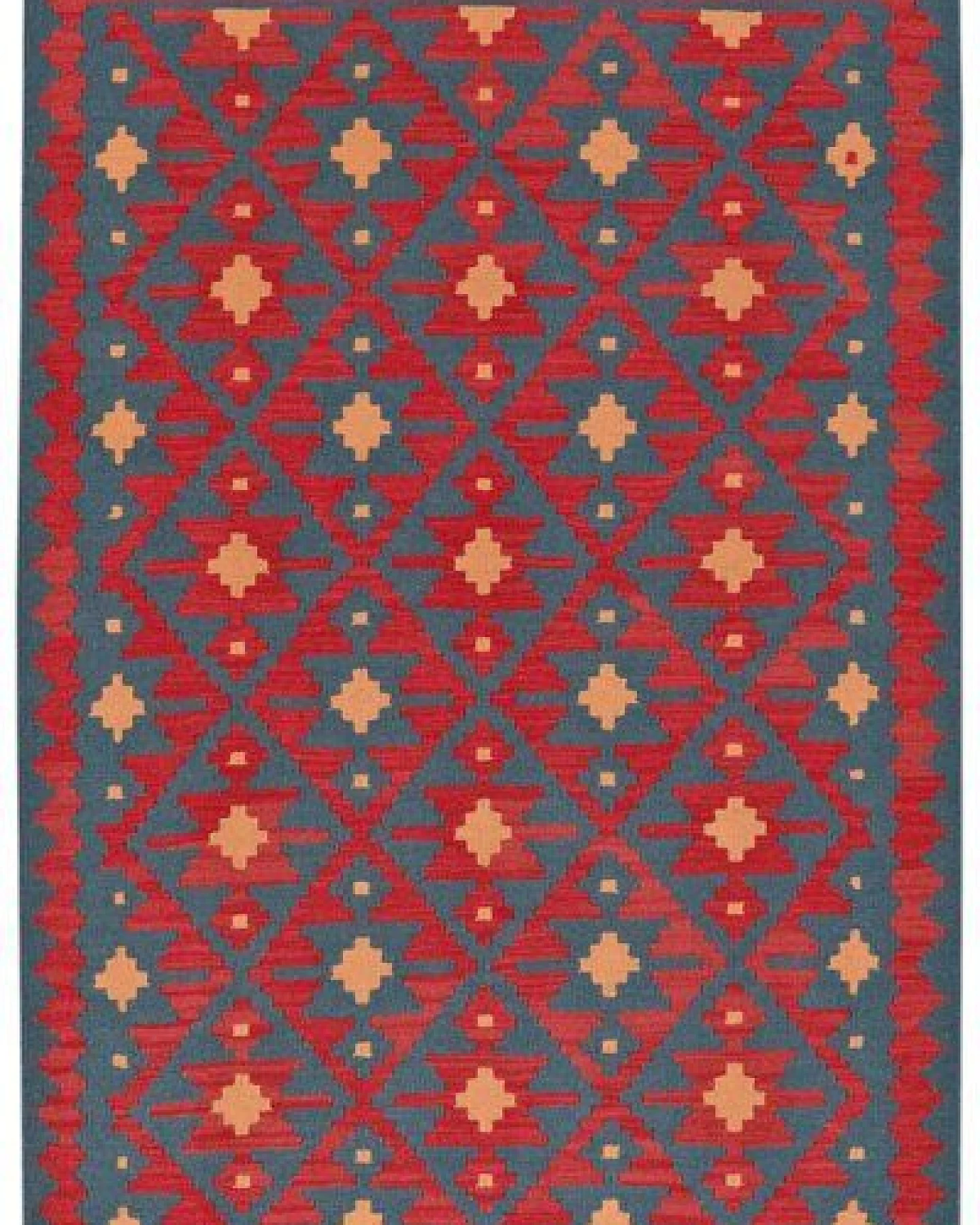 Kelim Gashgai Rot „Rugtales“ aus Schurwolle, 123x180 cm – Ansicht 3