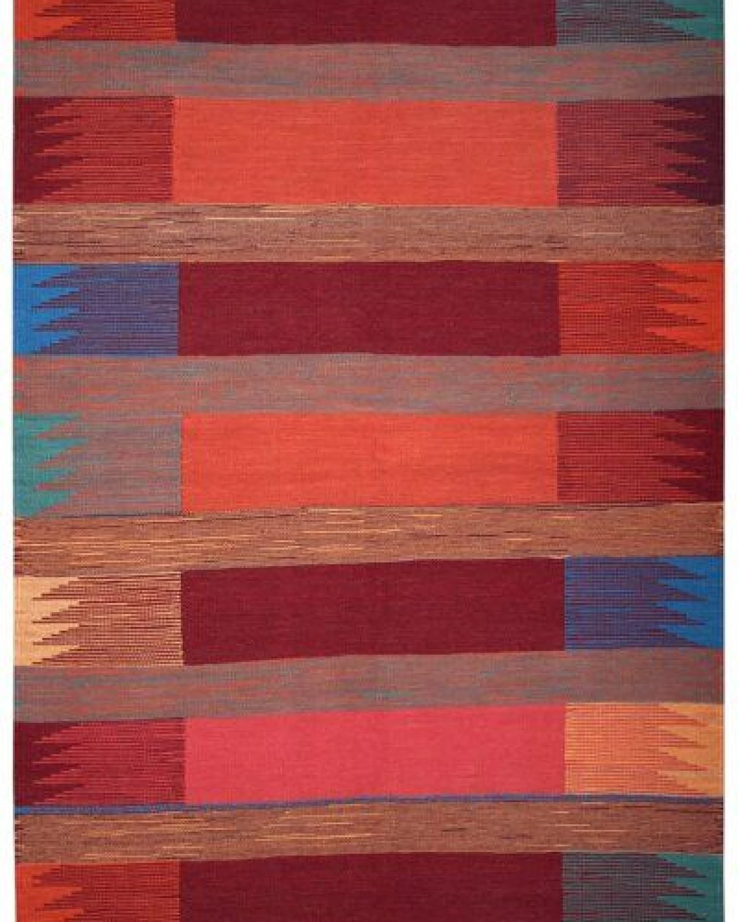 Kelim Gashgai Rot „Rugtales“ aus Schurwolle, 129x187 cm – Ansicht 3