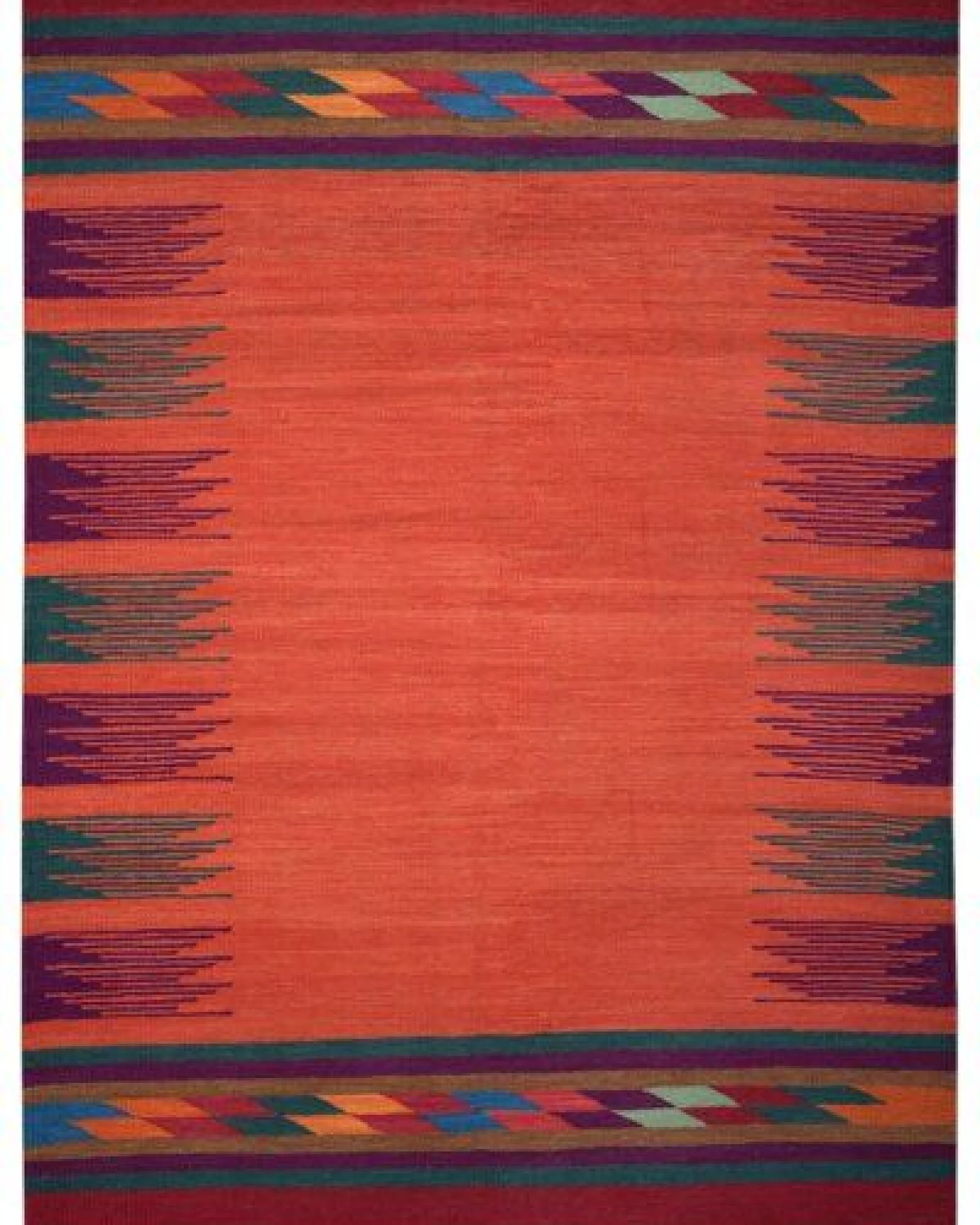 Kelim Gashgai Rot „Rugtales“ aus Schurwolle, 132x181 cm – Ansicht 3