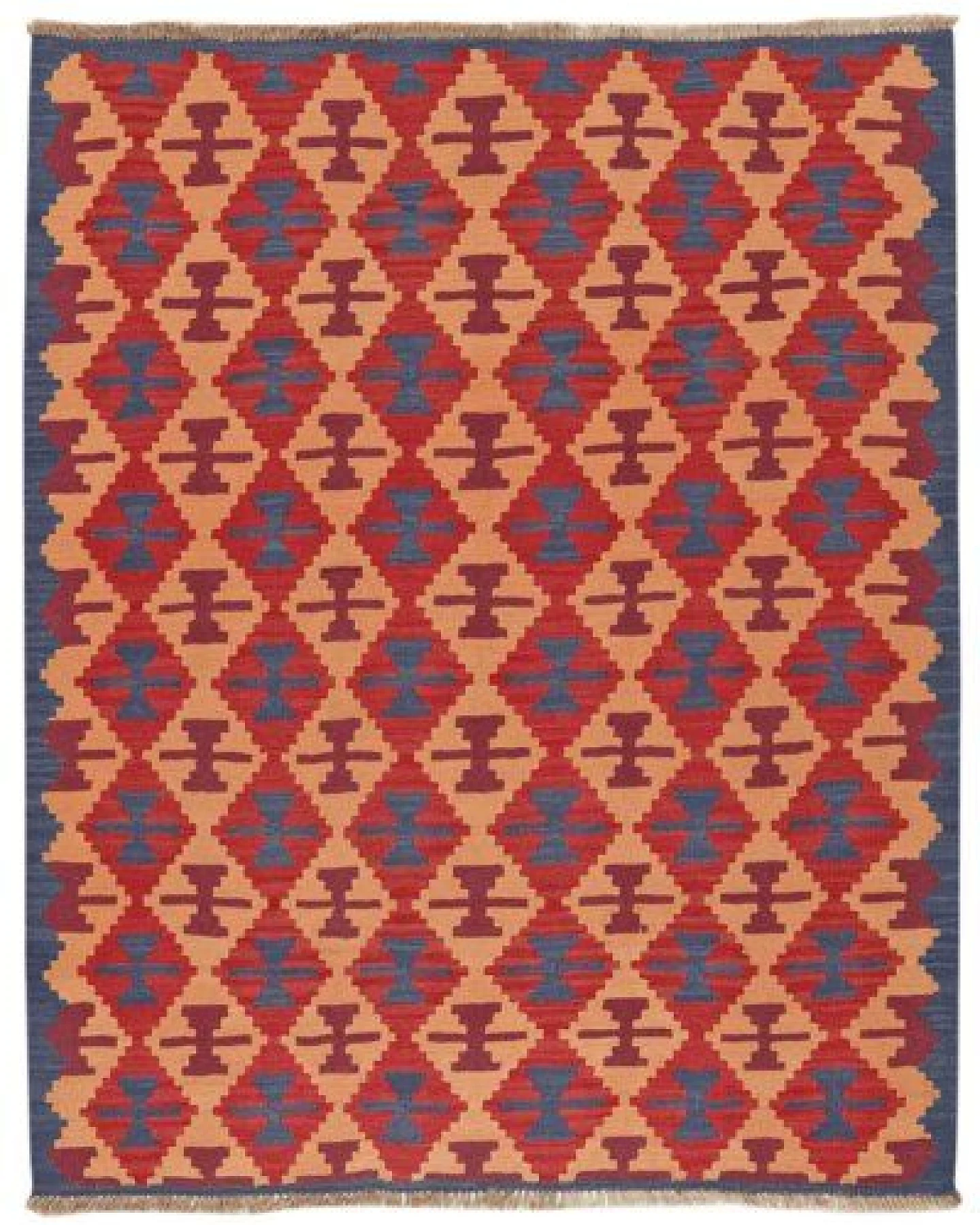 Kelim Gashgai Rot „Rugtales“ aus Schurwolle, 156x195 cm – Ansicht 3