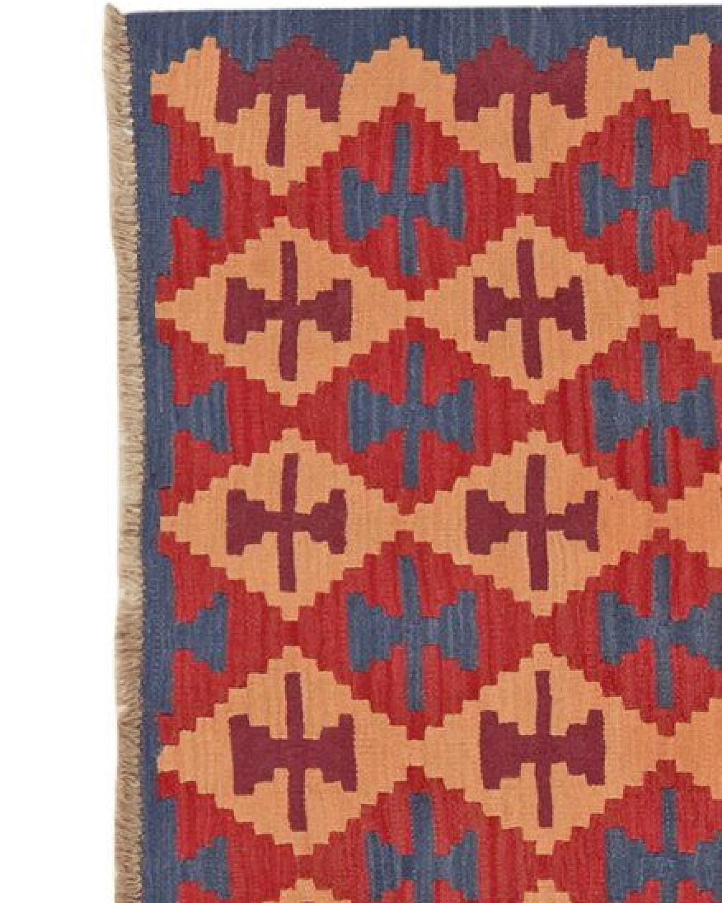 Kelim Gashgai Rot „Rugtales“ aus Schurwolle, 156x195 cm – Ansicht 4