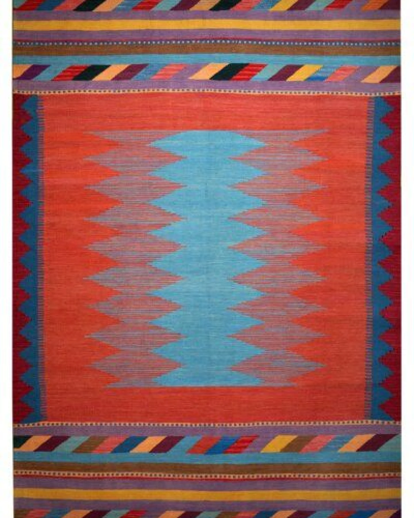 Kelim Gashgai Rot „Rugtales“ aus Schurwolle, 170x258 cm – Ansicht 3
