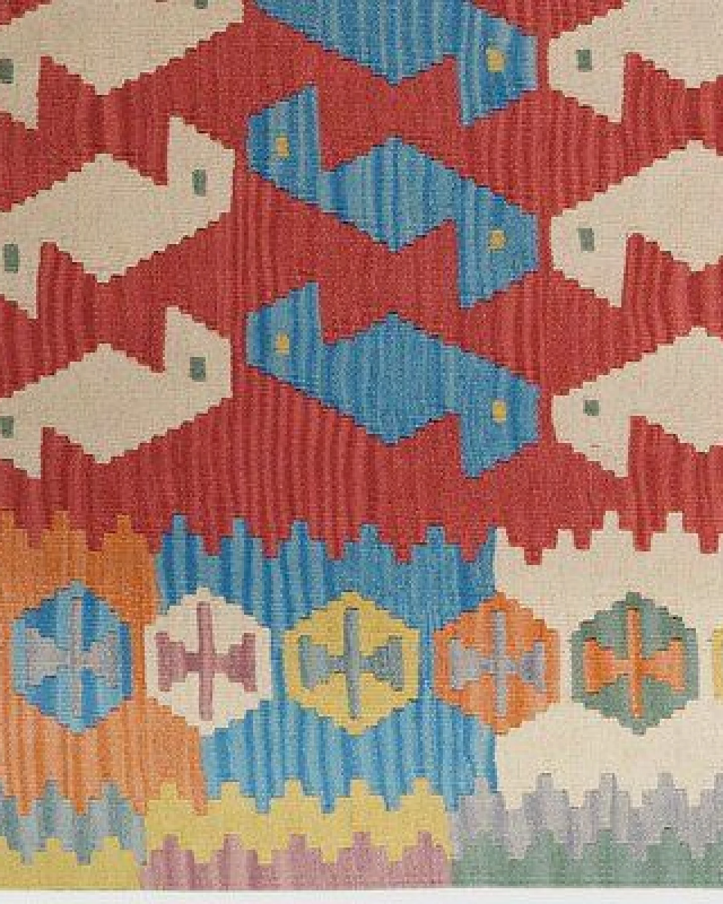 Kelim Gashgai Rot „Rugtales“ aus Schurwolle, 174x236 cm – Ansicht 4