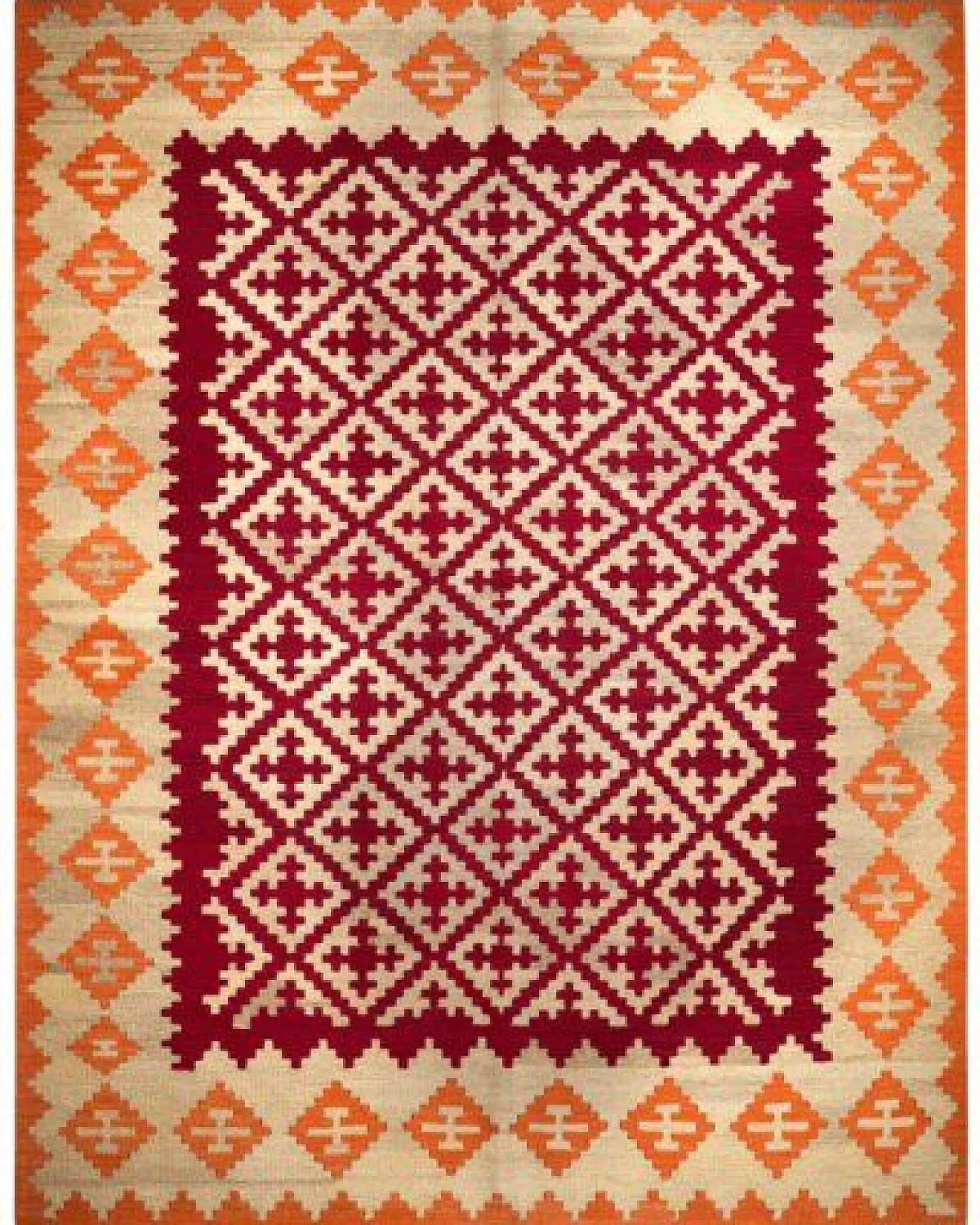Kelim Gashgai Rot „Rugtales“ aus Schurwolle, 176x230 cm – Ansicht 3