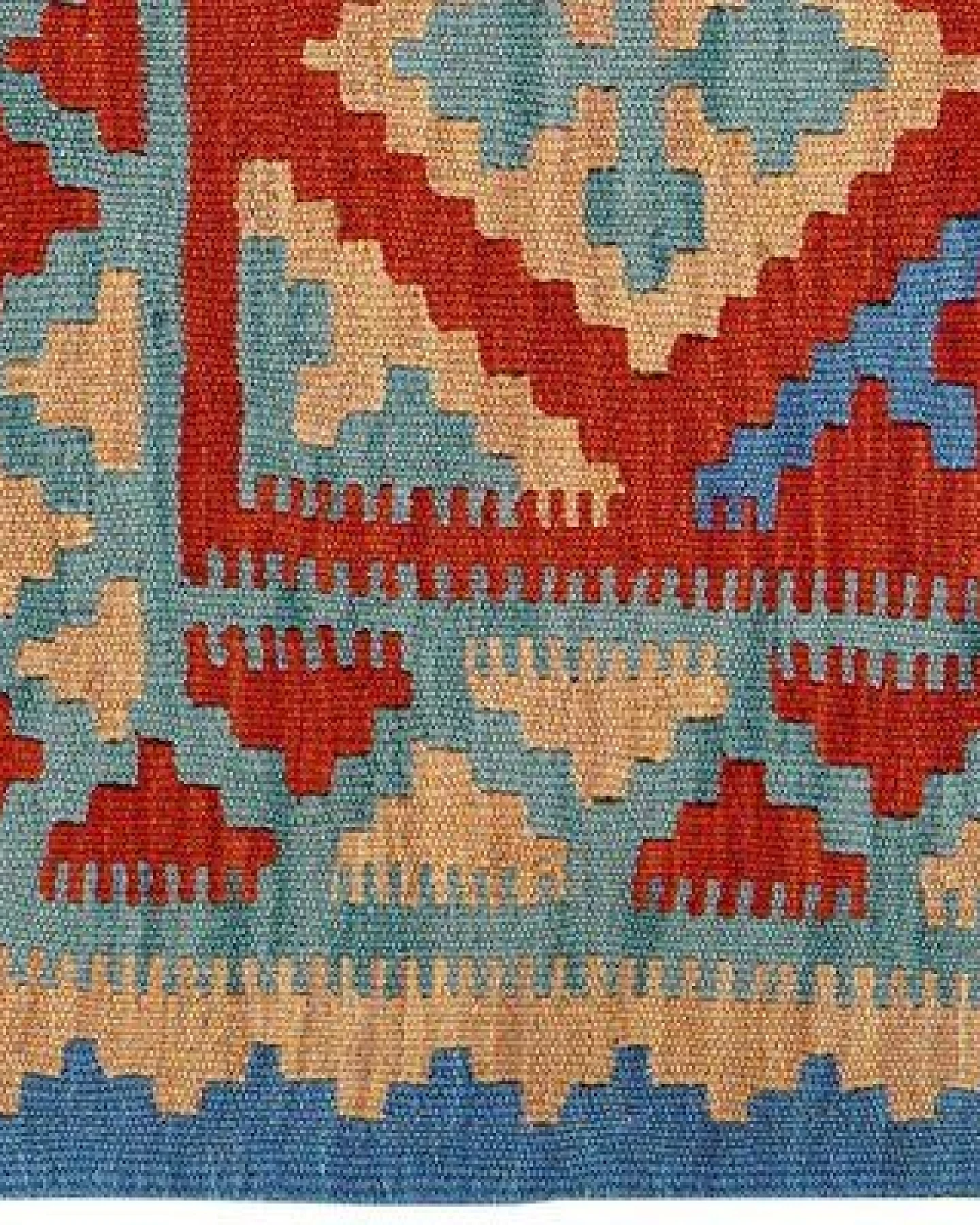 Kelim Gashgai Rot „Rugtales“ aus Schurwolle, 80x127 cm – Ansicht 4