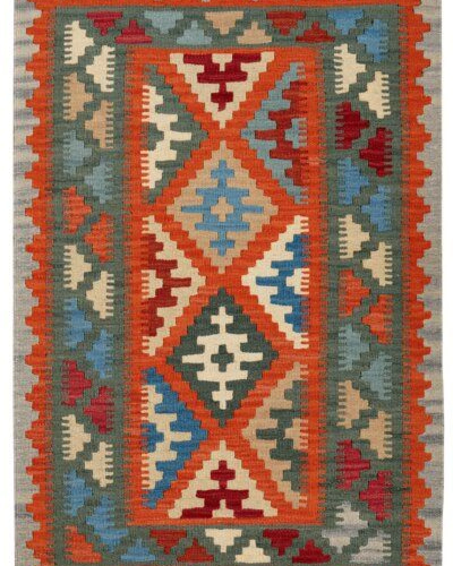 Kelim Gashgai Rot „Rugtales“ aus Schurwolle, 82x122 cm – Ansicht 2