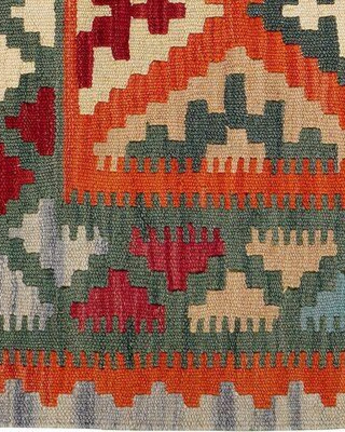 Kelim Gashgai Rot „Rugtales“ aus Schurwolle, 82x122 cm – Ansicht 3