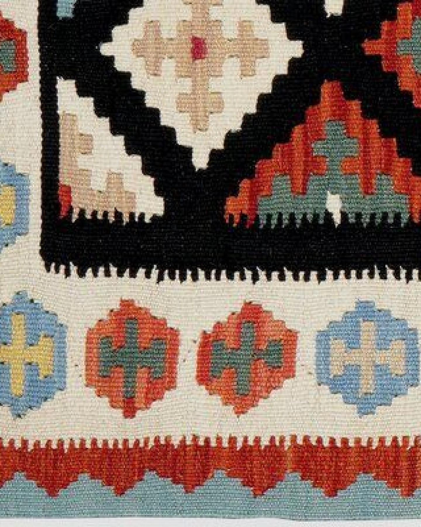 Kelim Gashgai Schwarz „Rugtales“ aus Schurwolle, 101x157 cm – Ansicht 4