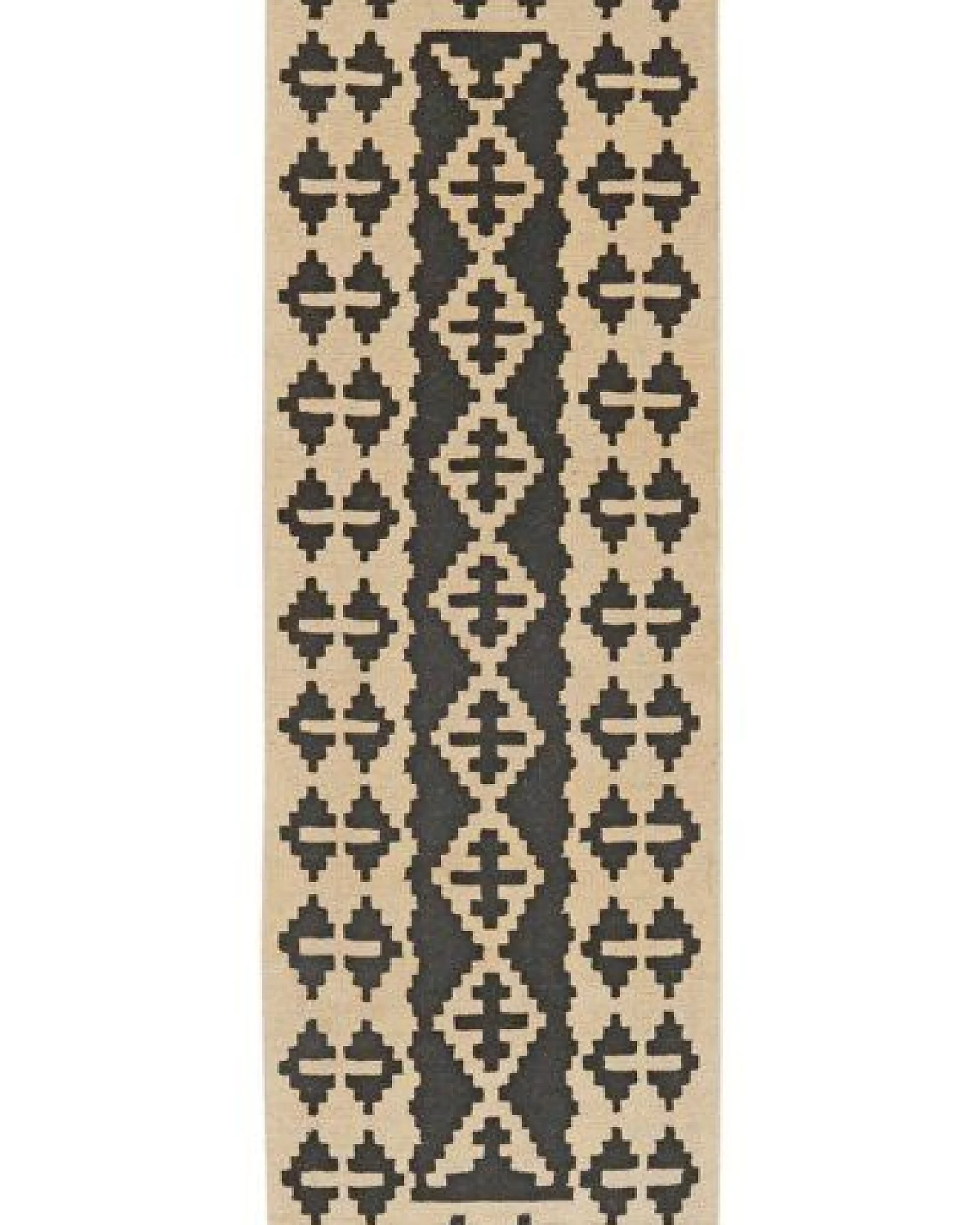 Kelim Gashgai Schwarz „Rugtales“ aus Schurwolle, 64x198 cm – Ansicht 3