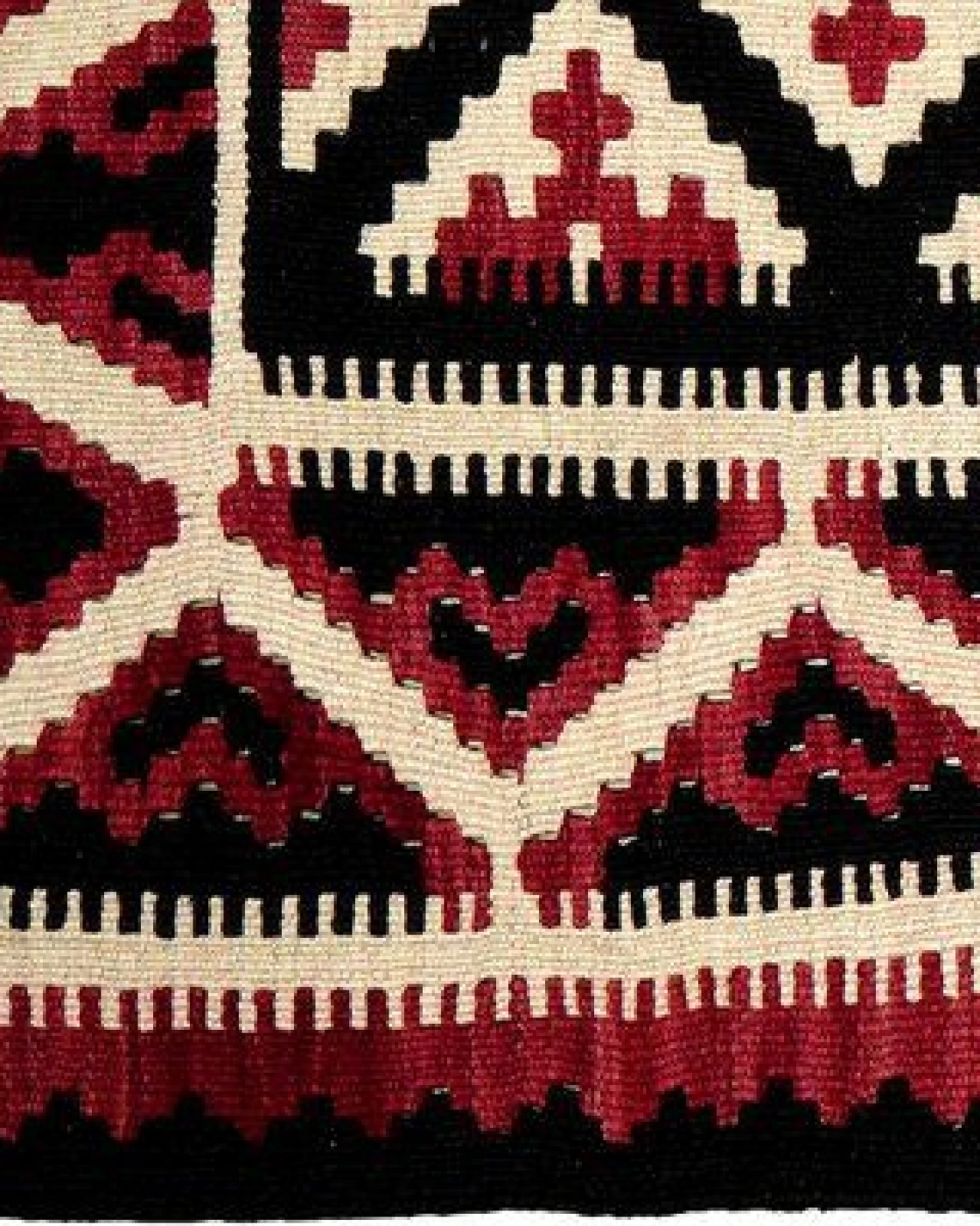 Kelim Gashgai Schwarz „Rugtales“ aus Schurwolle, 91x291 cm – Ansicht 4