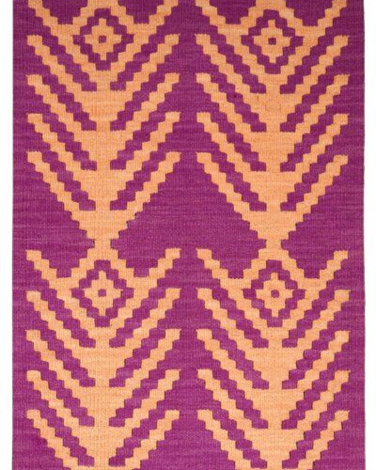 Kelim Gashgai Violett „Rugtales“ aus Schurwolle, 64x94 cm – Ansicht 3