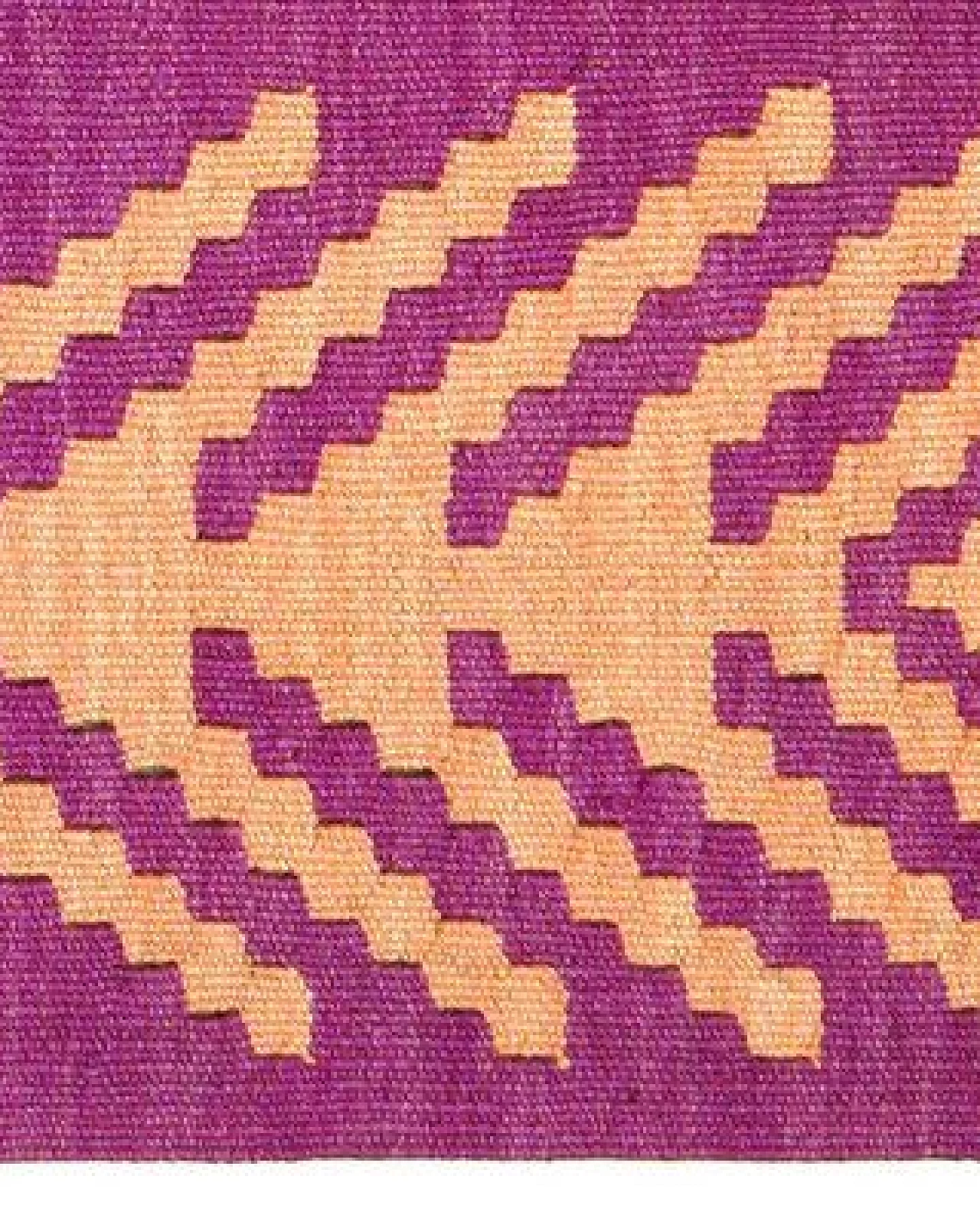 Kelim Gashgai Violett „Rugtales“ aus Schurwolle, 64x94 cm – Ansicht 4