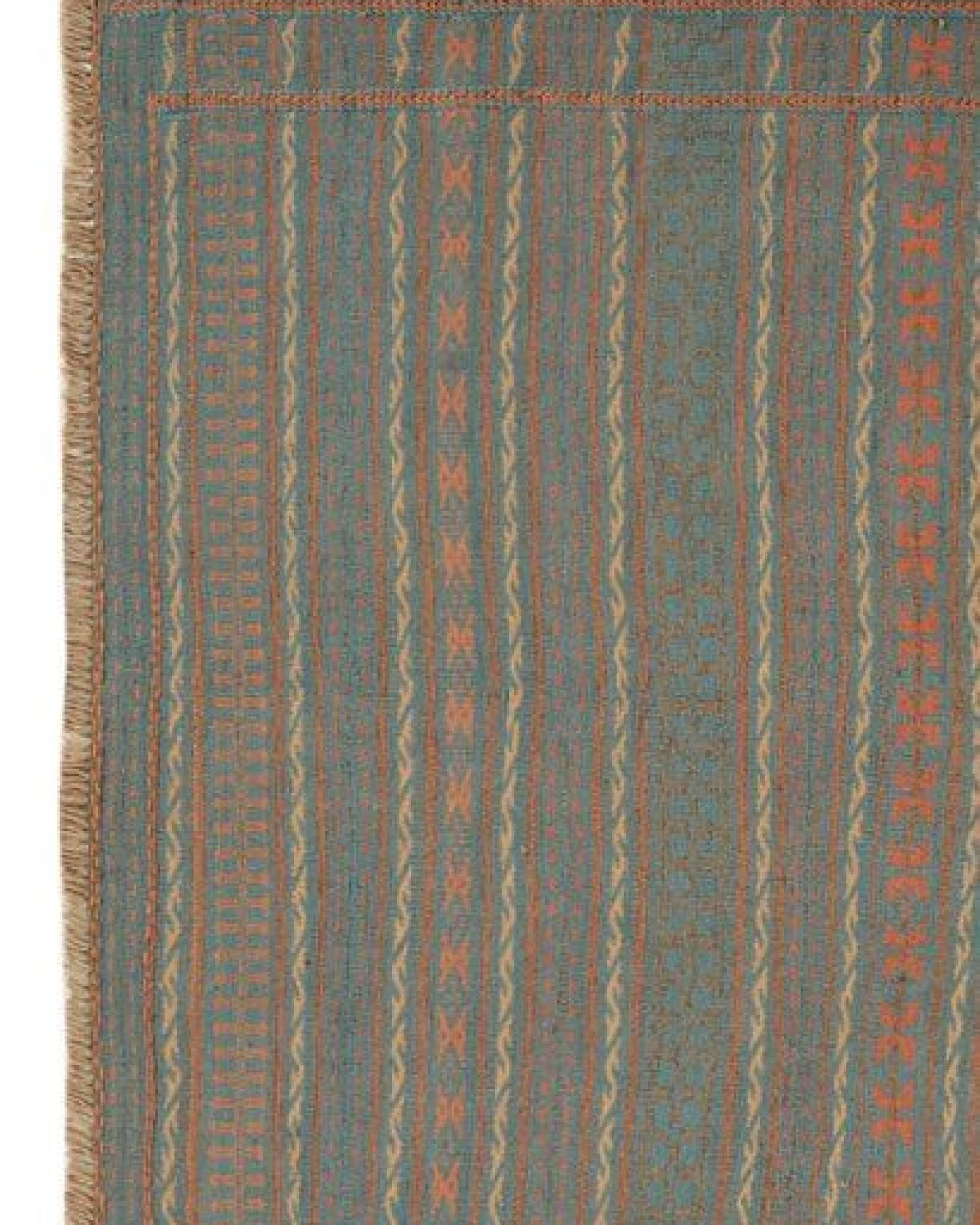 Kelim Kordi Blau „Rugtales“ aus Schurwolle, 172x246 cm – Ansicht 4