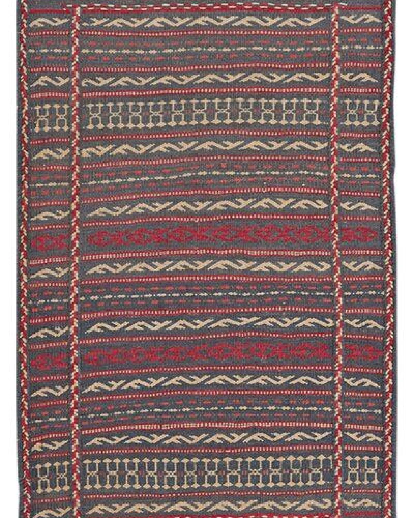 Kelim Kordi Blau „Rugtales“ aus Schurwolle, 65x98 cm – Ansicht 3