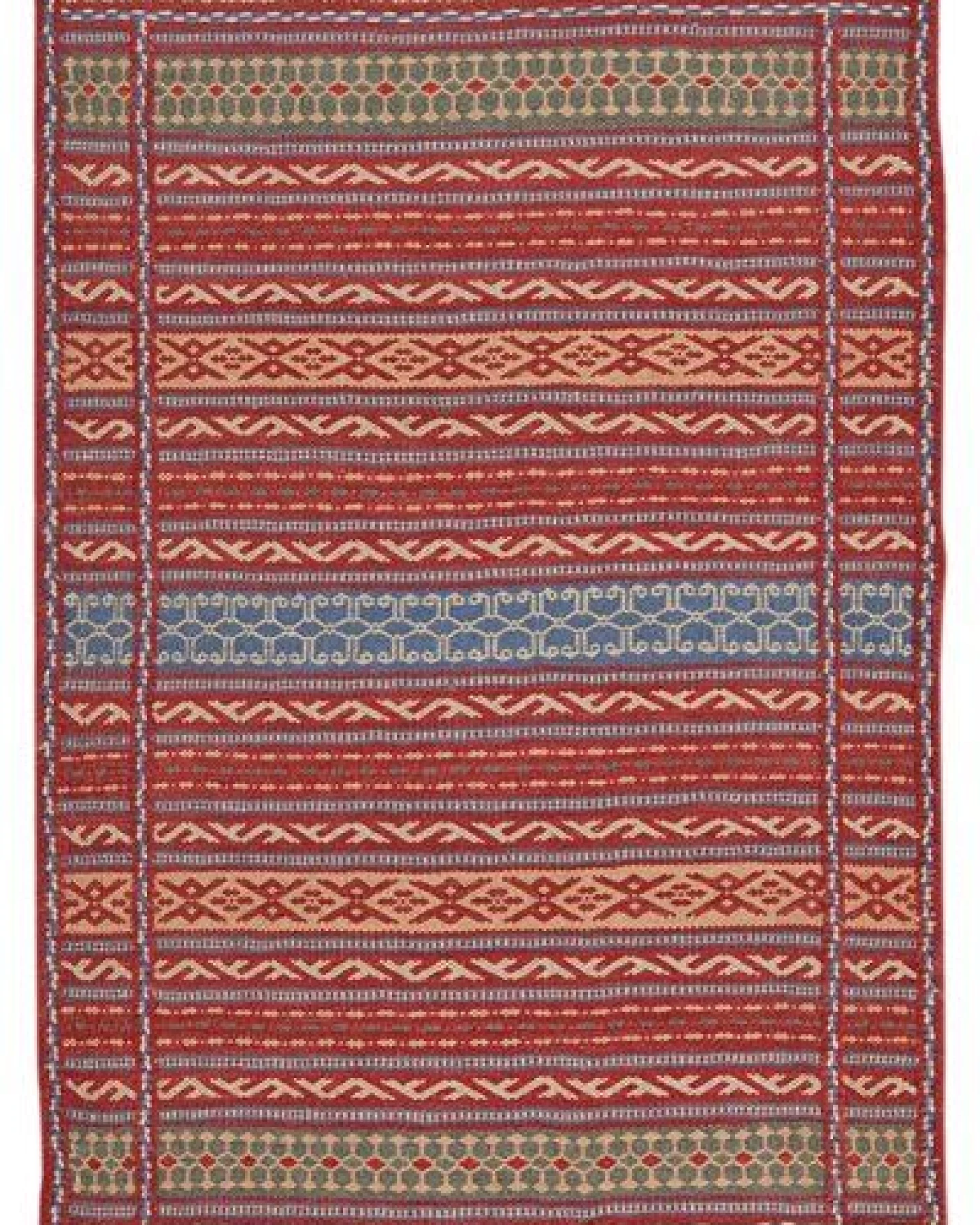 Kelim Kordi Mehrfarbig „Rugtales“ aus Schurwolle, 64x97 cm – Ansicht 3