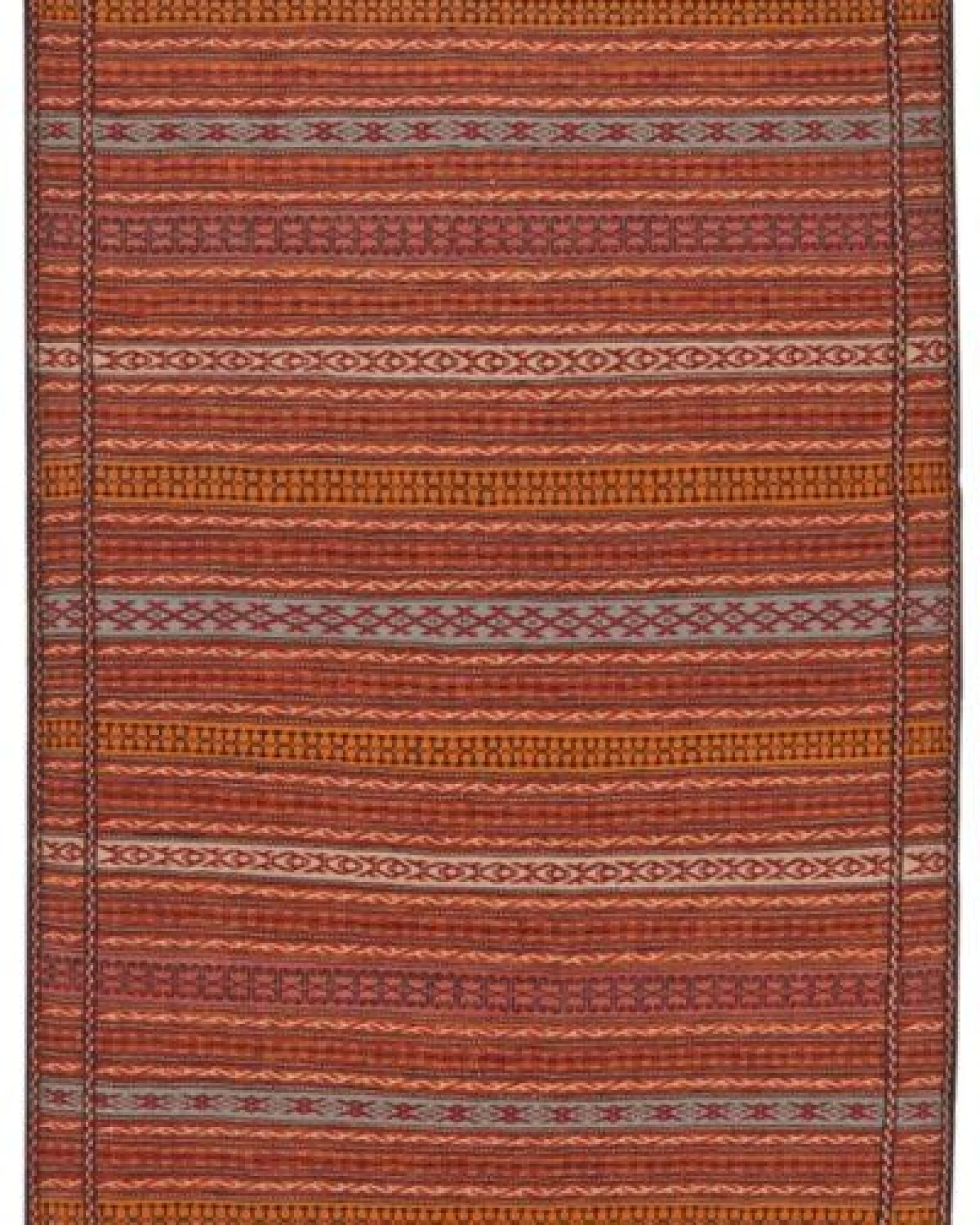 Kelim Kordi Orange „Rugtales“ aus Schurwolle, 160x242 cm – Ansicht 3