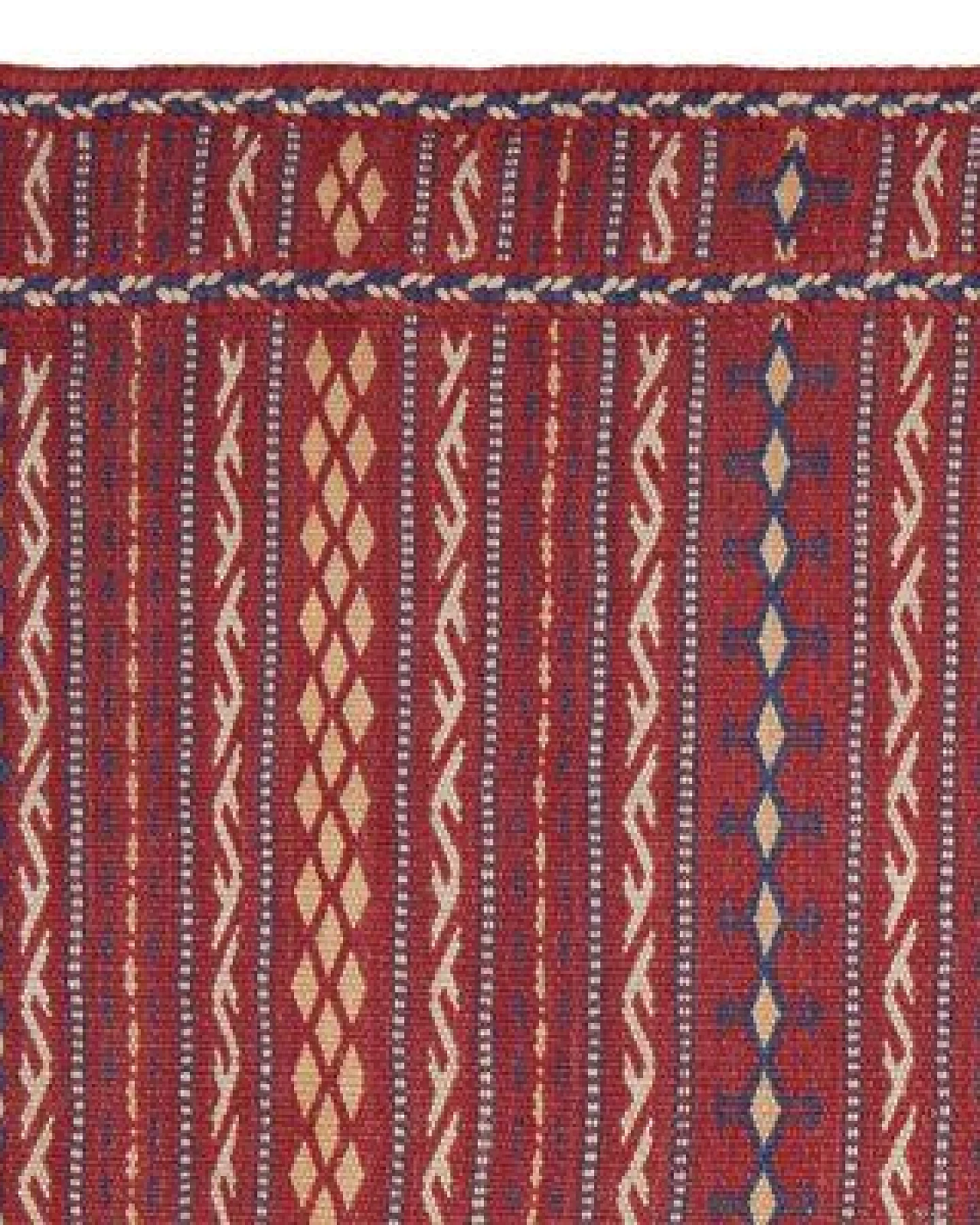 Kelim Kordi Rot „Rugtales“ aus Schurwolle, 98x157 cm – Ansicht 4