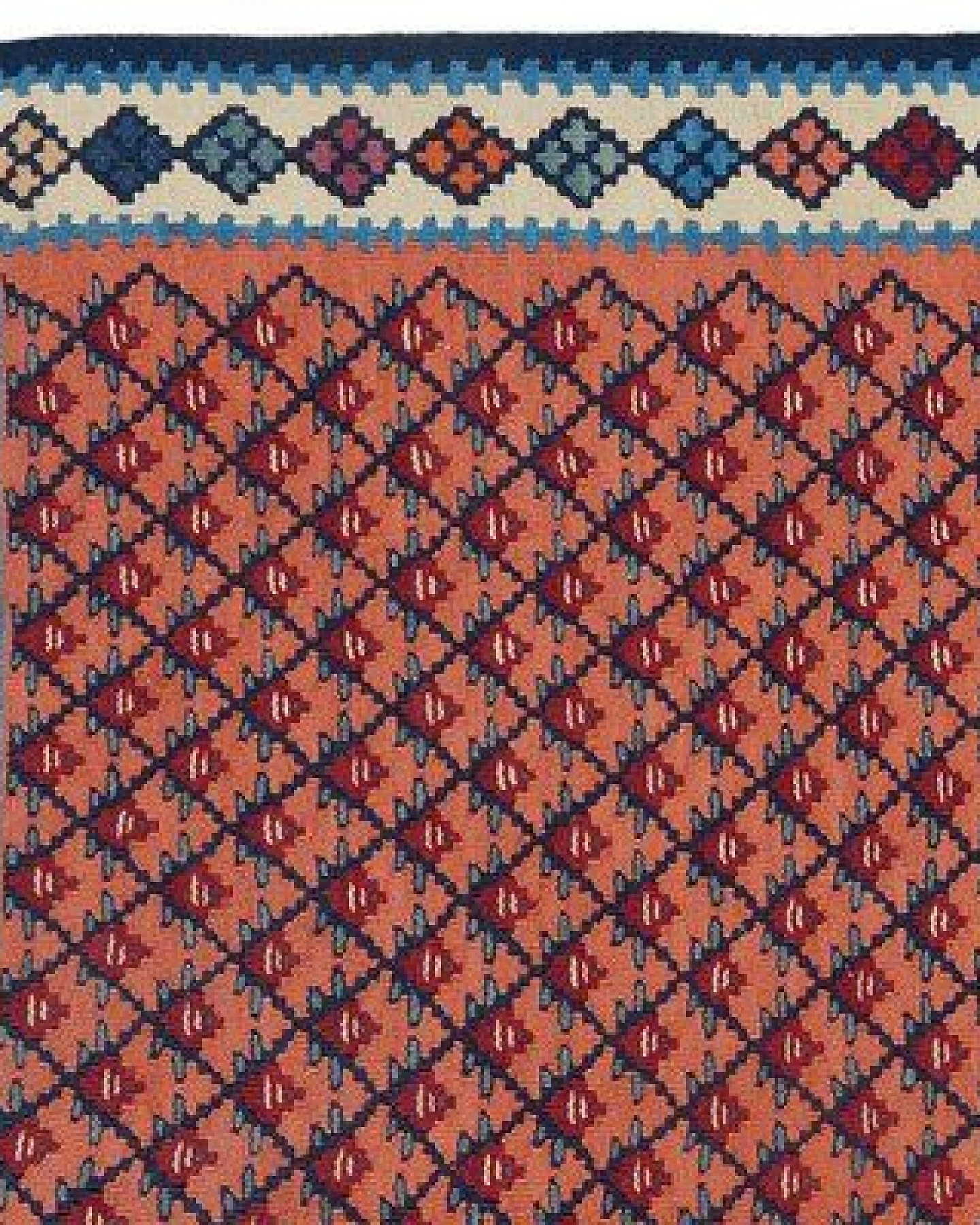 Kelim Senneh Rosa „Rugtales“ aus Schurwolle, 107x147 cm – Ansicht 4