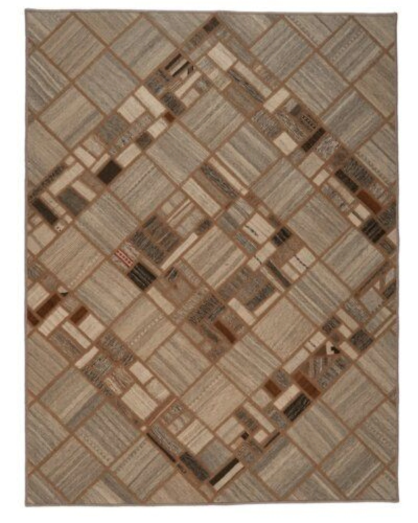 Kelim Tekkeh Beige „Rugtales“ aus Schurwolle, 150x200 cm – Ansicht 2