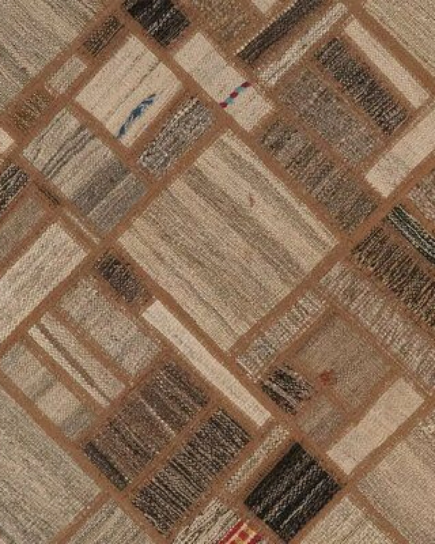 Kelim Tekkeh Beige „Rugtales“ aus Schurwolle, 150x200 cm – Ansicht 4