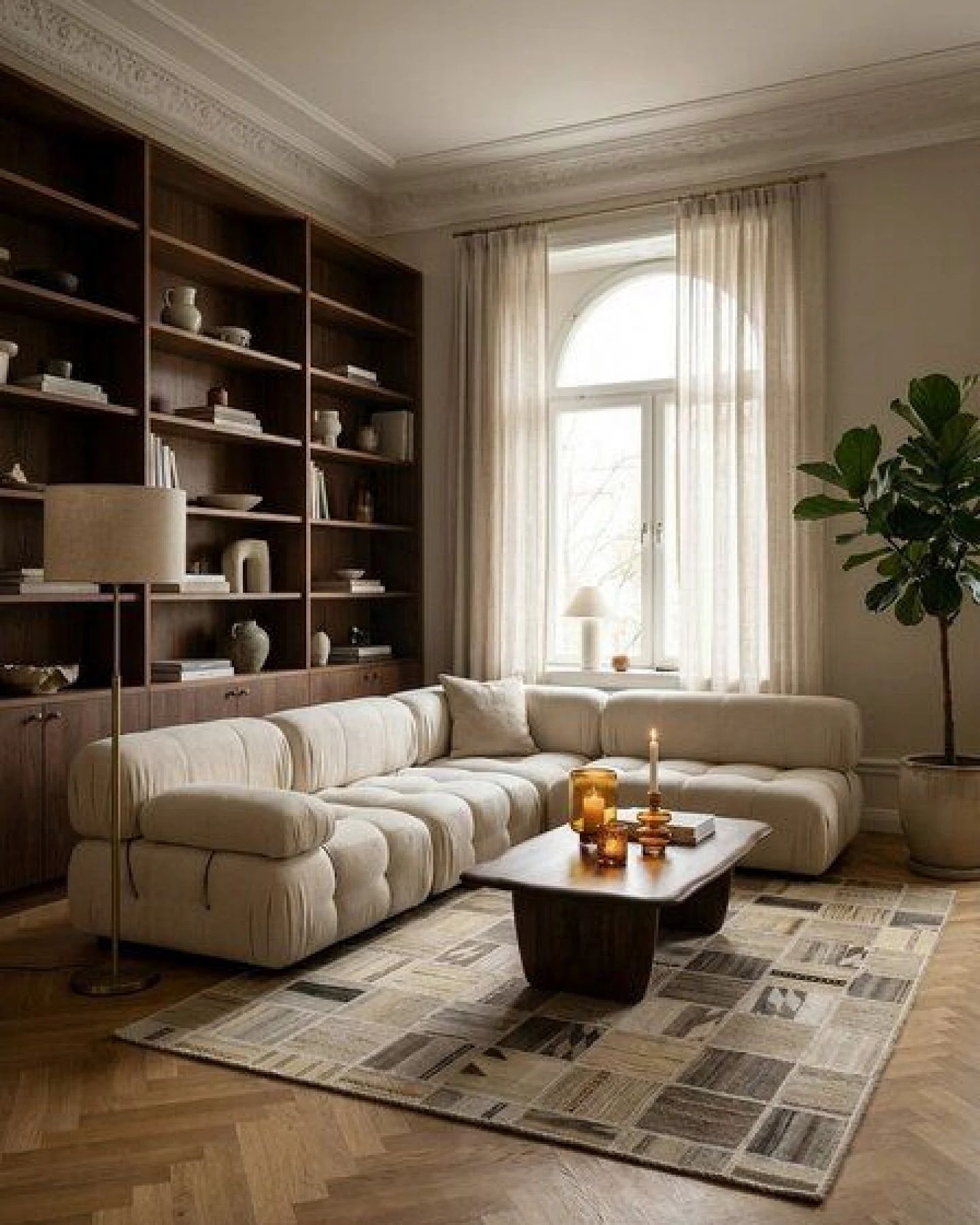 Kelim Tekkeh Beige „Rugtales“ aus Schurwolle, 150x200 cm – Ansicht 2