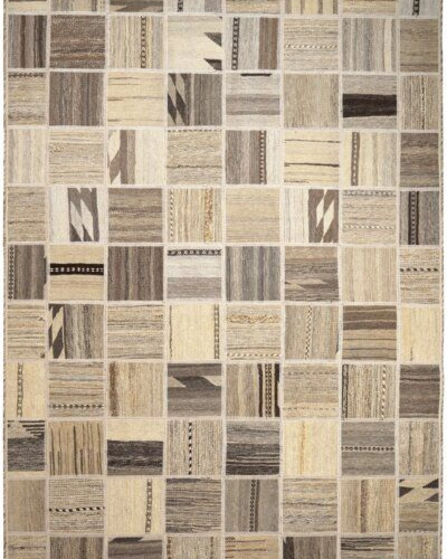 Kelim Tekkeh Beige „Rugtales“ aus Schurwolle, 150x200 cm – Ansicht 3