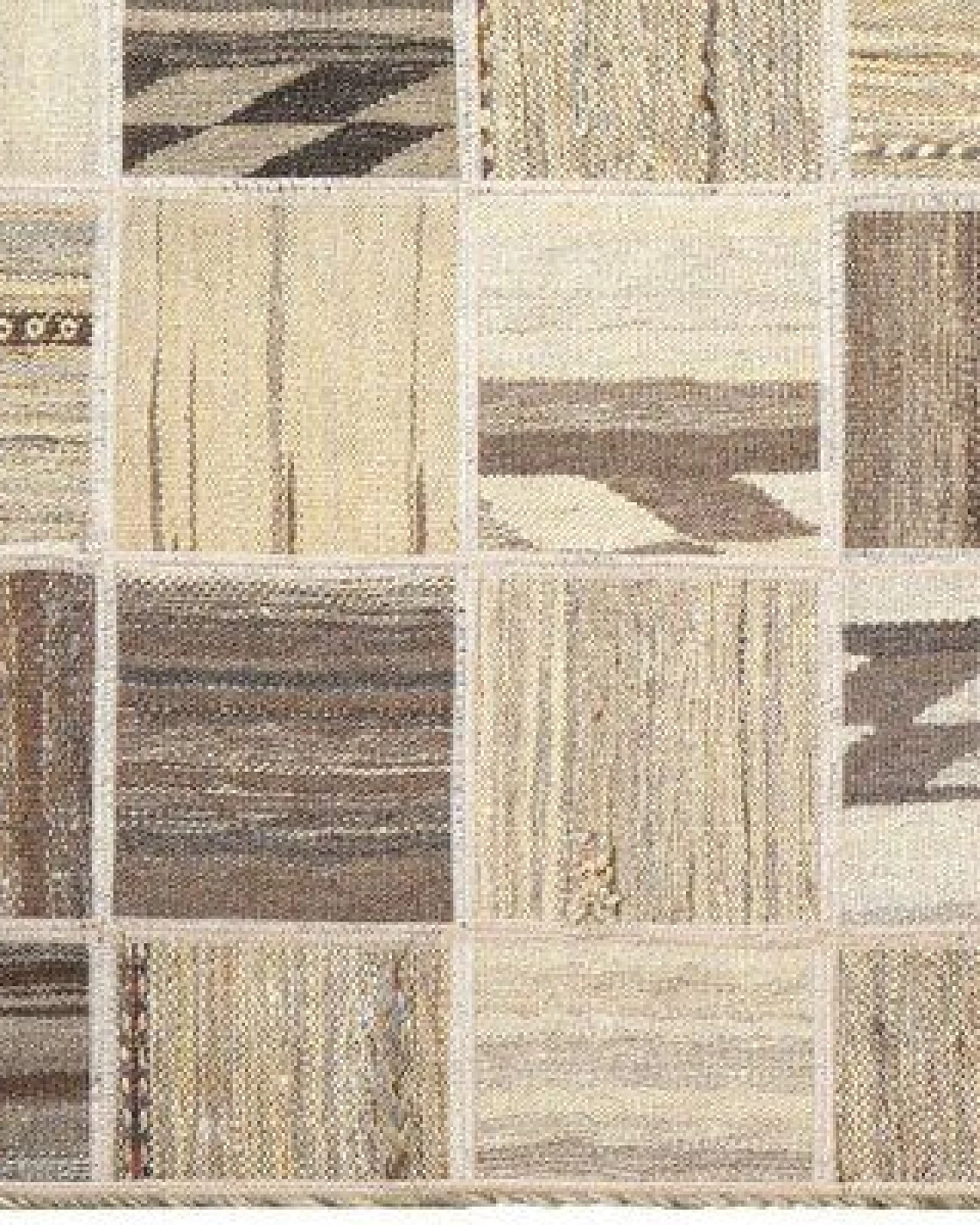 Kelim Tekkeh Beige „Rugtales“ aus Schurwolle, 150x200 cm – Ansicht 4