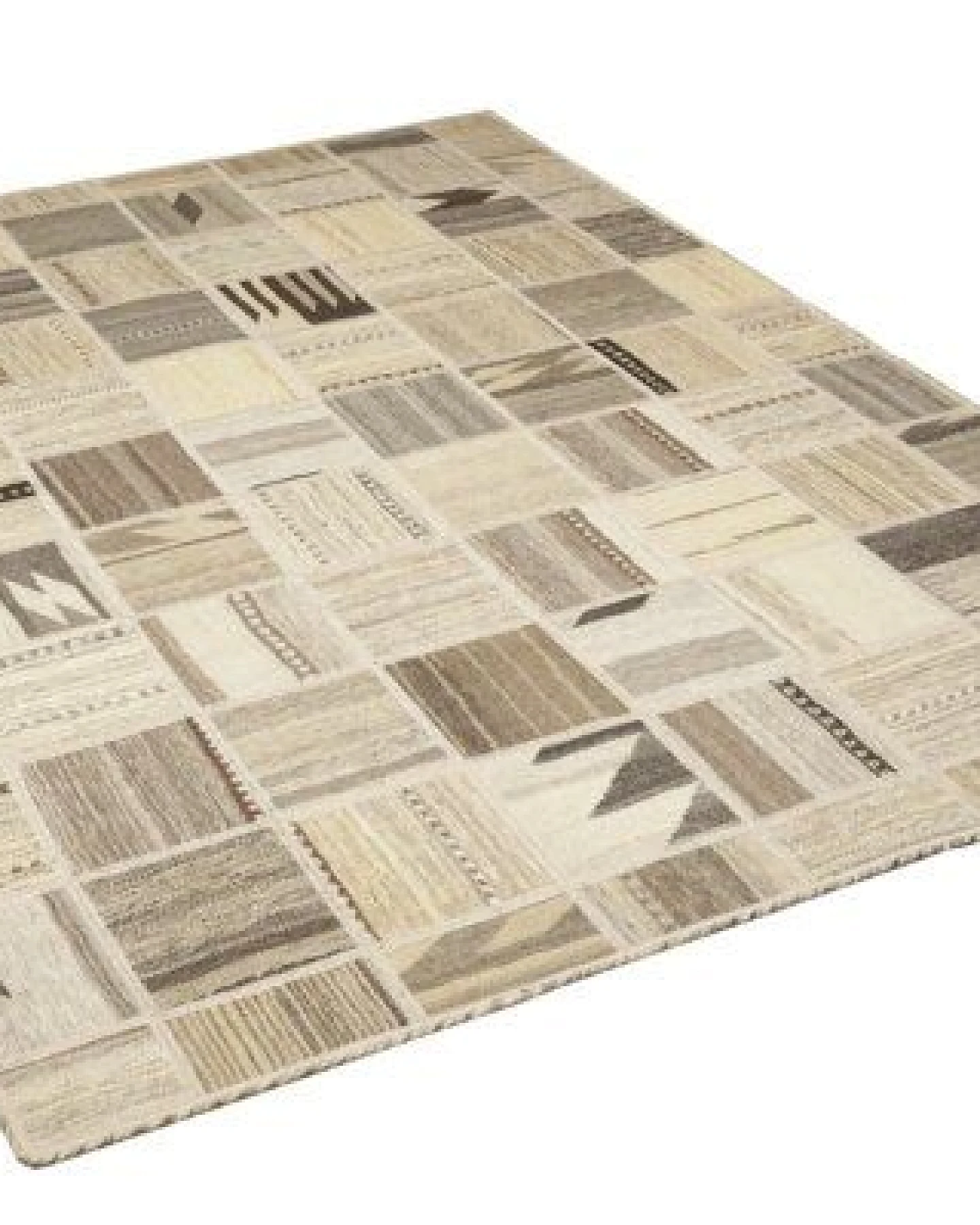 Kelim Tekkeh Beige „Rugtales“ aus Schurwolle, 150x200 cm – Ansicht 4