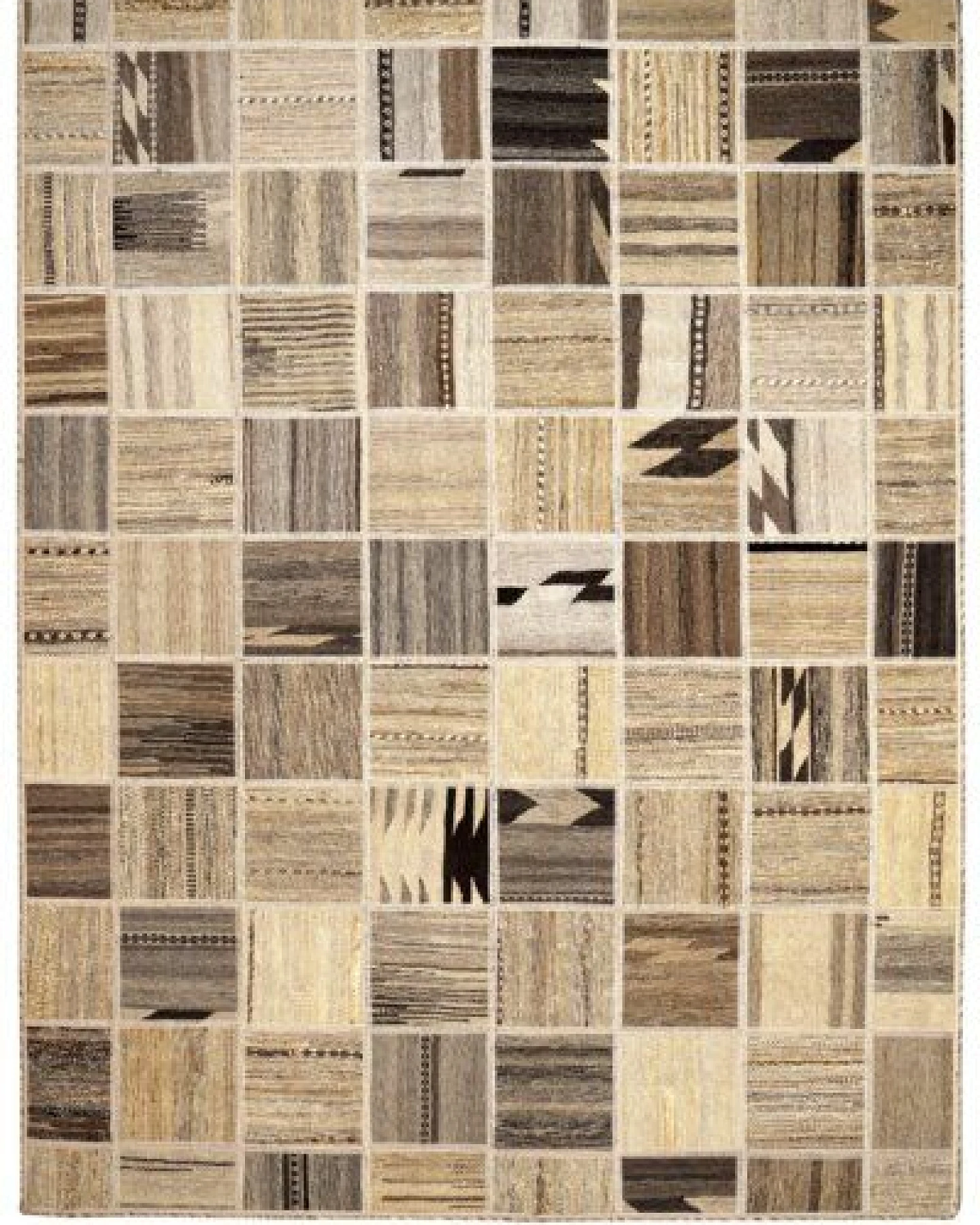 Kelim Tekkeh Beige „Rugtales“ aus Schurwolle, 150x200 cm – Ansicht 3