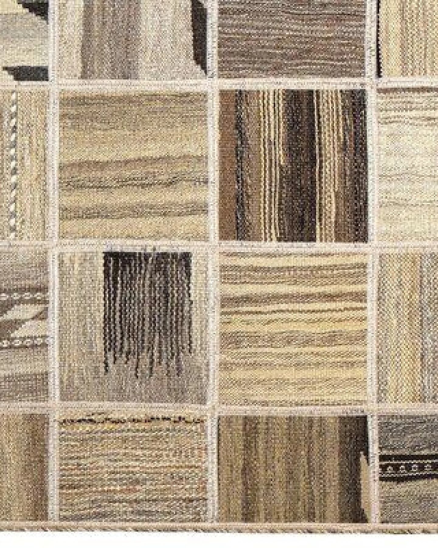 Kelim Tekkeh Beige „Rugtales“ aus Schurwolle, 150x200 cm – Ansicht 3