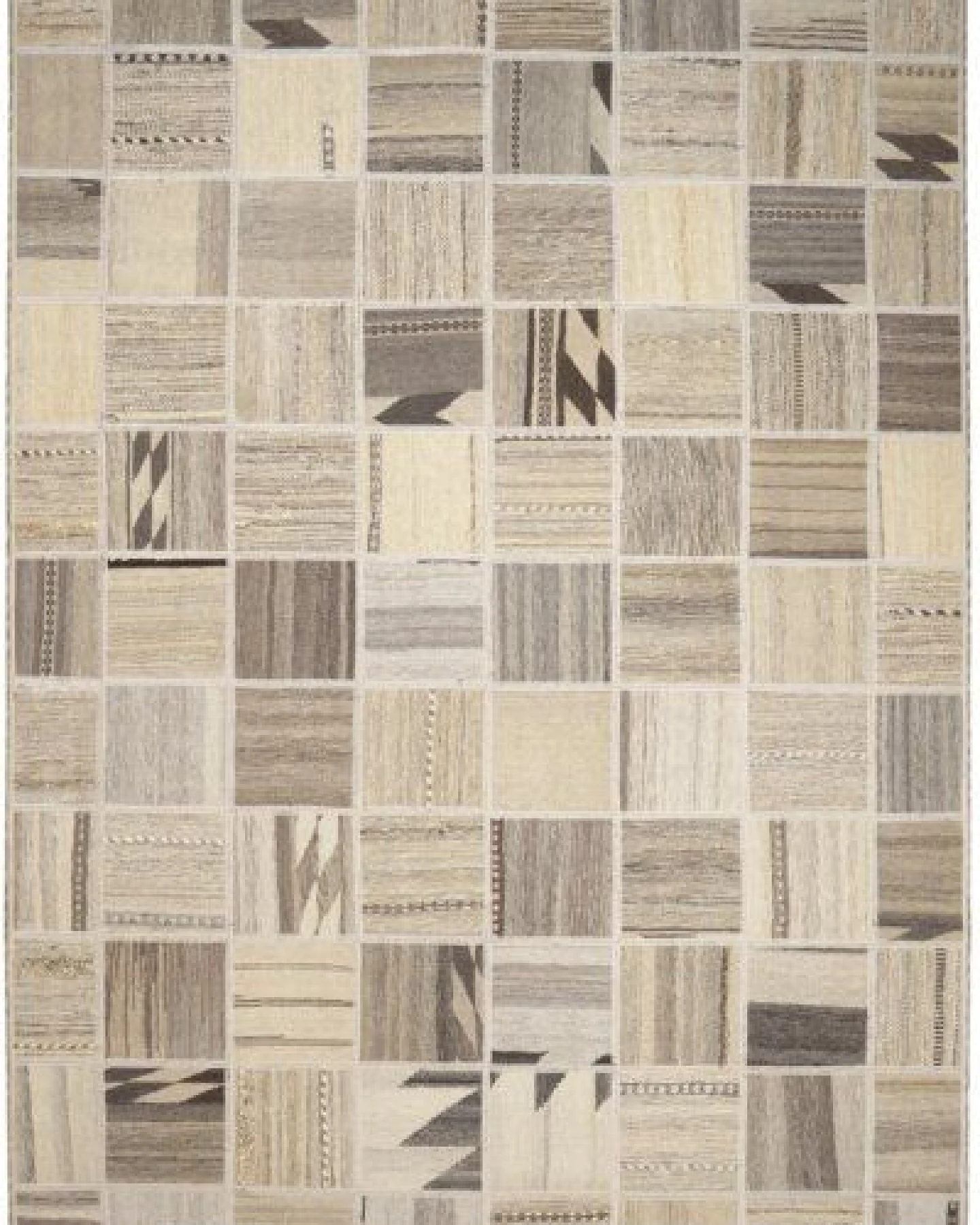 Kelim Tekkeh Beige „Rugtales“ aus Schurwolle, 150x200 cm – Ansicht 3