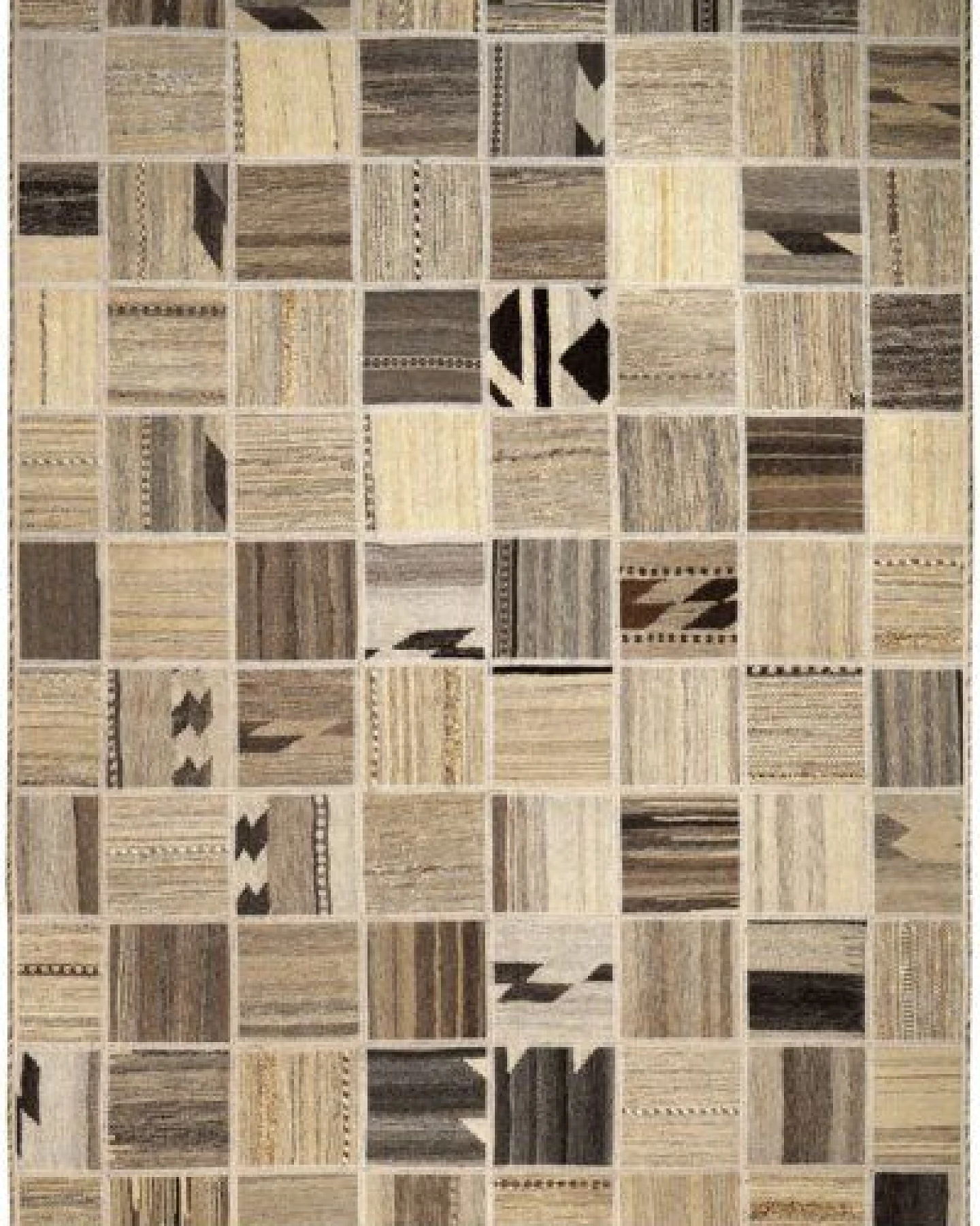 Kelim Tekkeh Beige „Rugtales“ aus Schurwolle, 150x200 cm – Ansicht 3