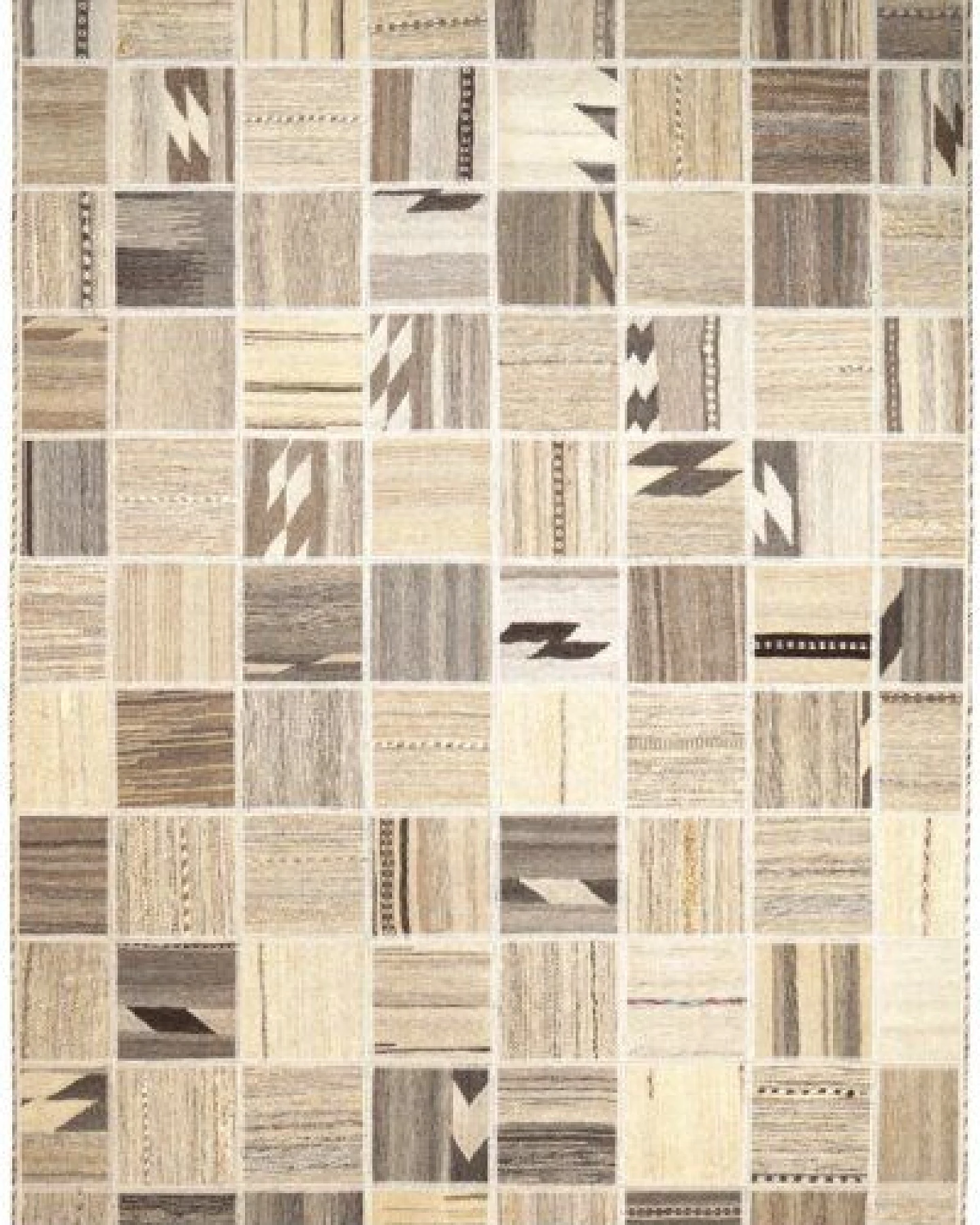 Kelim Tekkeh Beige „Rugtales“ aus Schurwolle, 150x200 cm – Ansicht 2