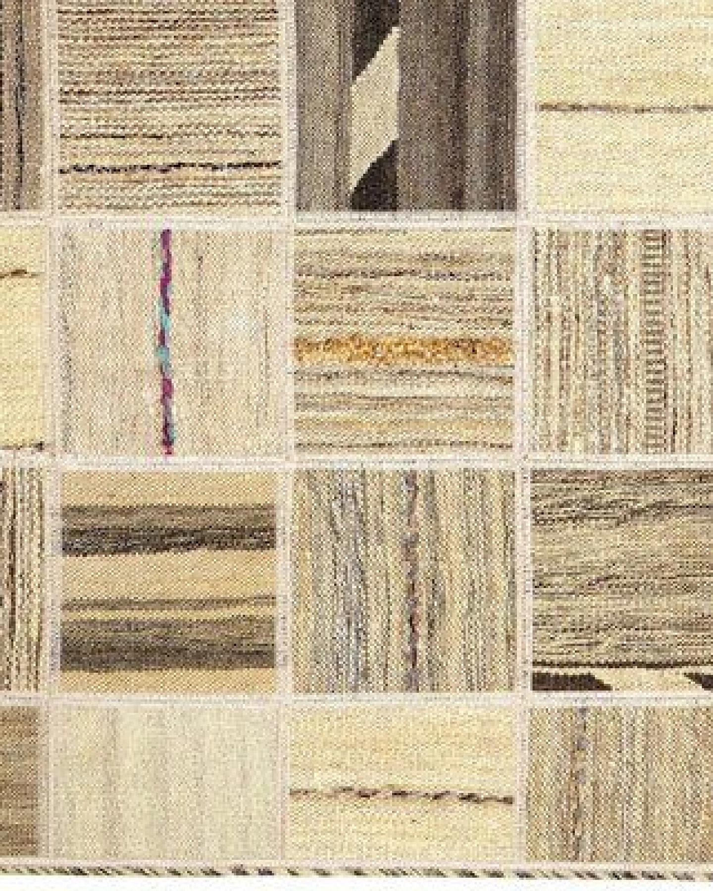 Kelim Tekkeh Beige „Rugtales“ aus Schurwolle, 150x200 cm – Ansicht 3