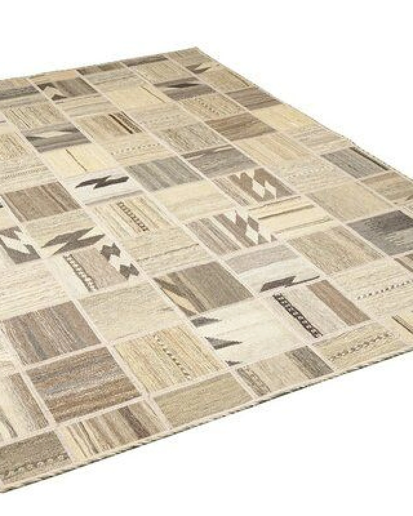 Kelim Tekkeh Beige „Rugtales“ aus Schurwolle, 150x200 cm – Ansicht 4