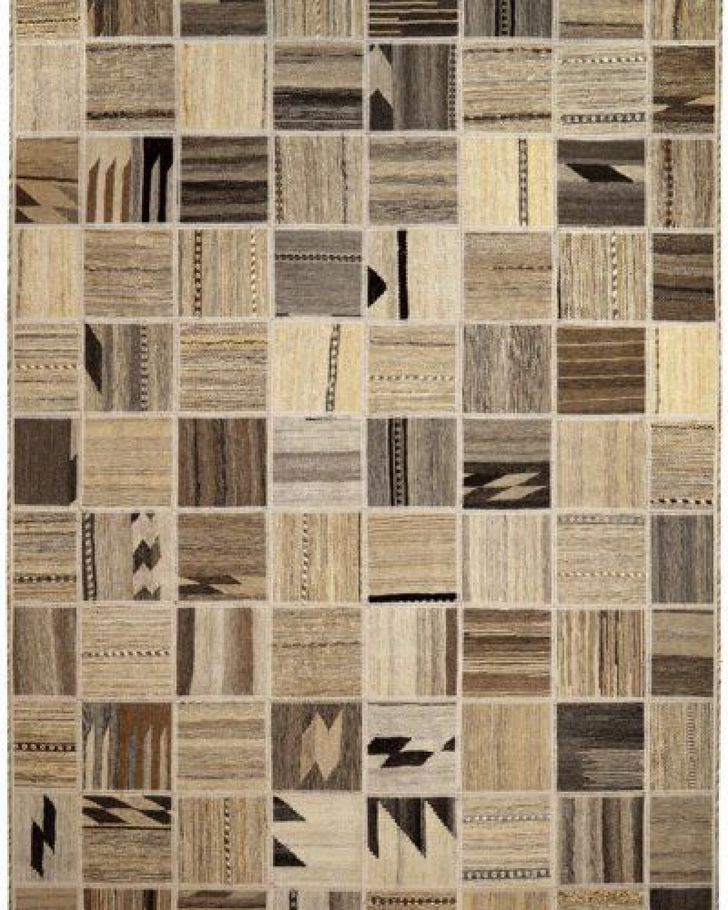 Kelim Tekkeh Beige „Rugtales“ aus Schurwolle, 150x200 cm – Ansicht 3
