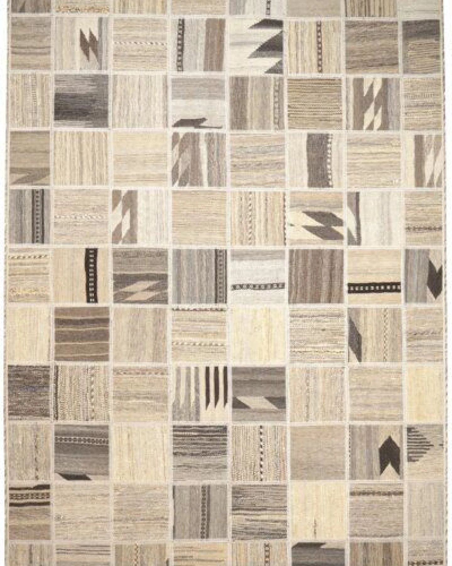Kelim Tekkeh Beige „Rugtales“ aus Schurwolle, 150x200 cm – Ansicht 2