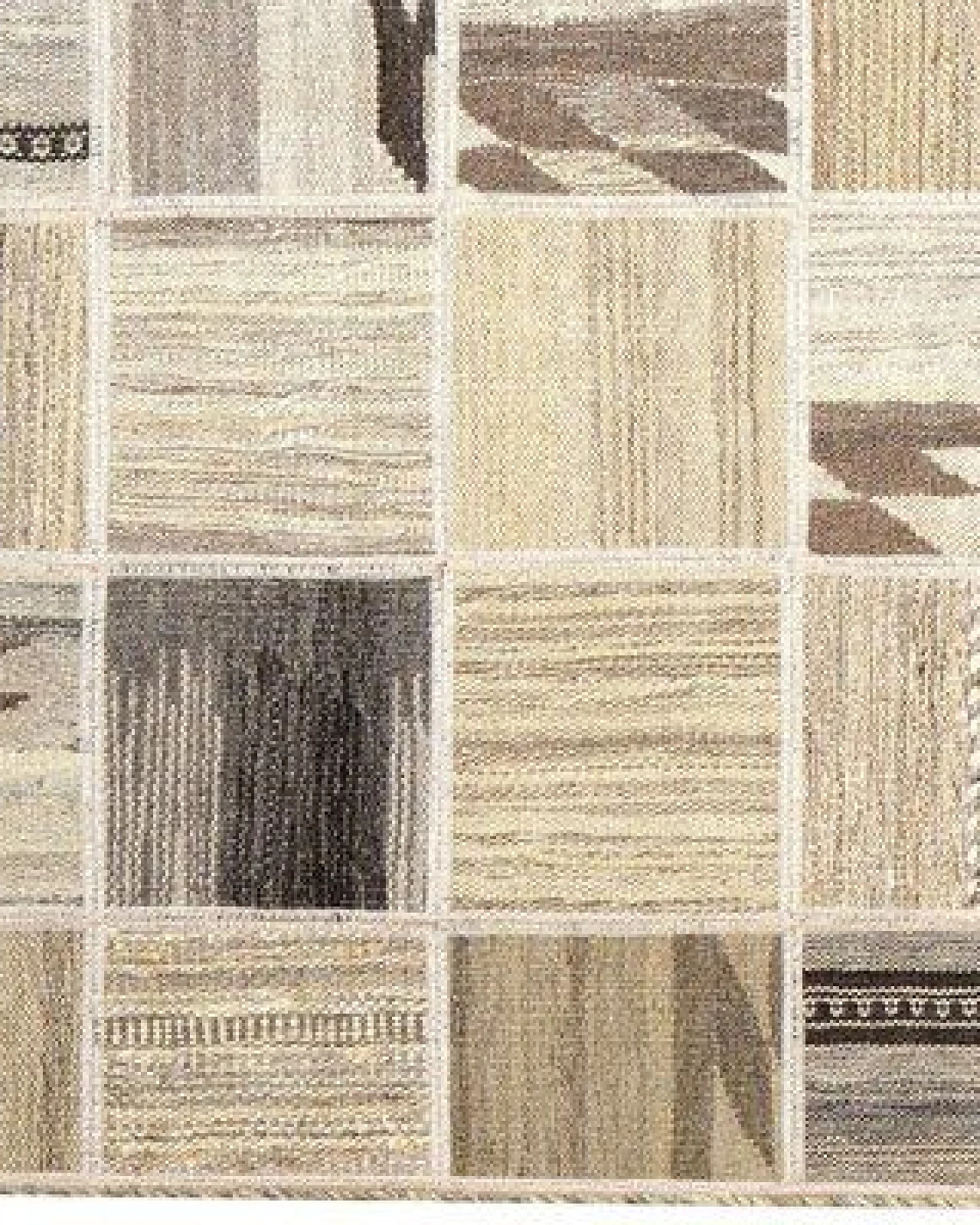 Kelim Tekkeh Beige „Rugtales“ aus Schurwolle, 150x200 cm – Ansicht 3