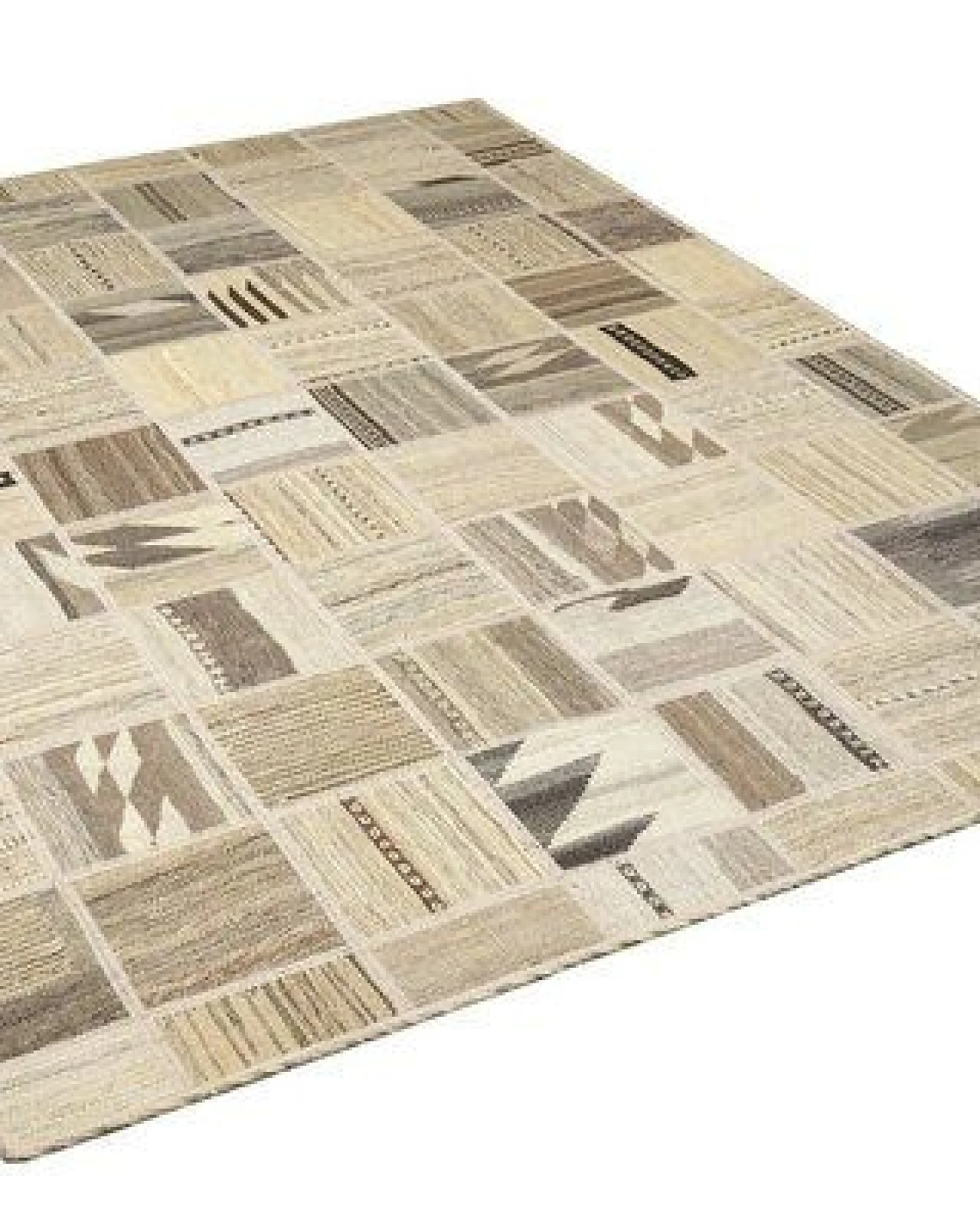 Kelim Tekkeh Beige „Rugtales“ aus Schurwolle, 150x200 cm – Ansicht 4